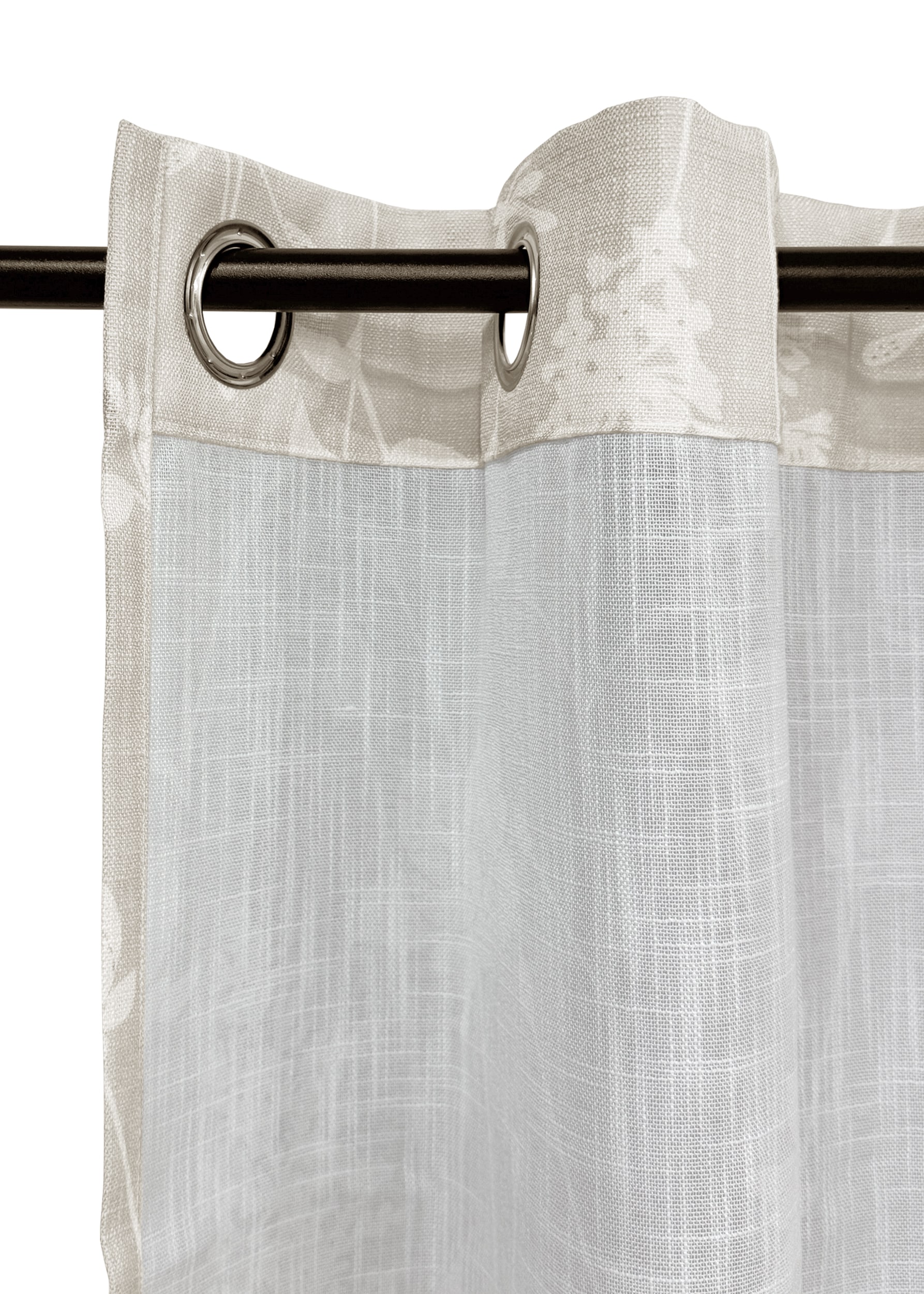 OTTO home Gardine »Linnah« Ösen 1 Stk. tlg. halbtransparent, strukturiert, Wohnzimmer, Schlafzimmer, Esszimmer,