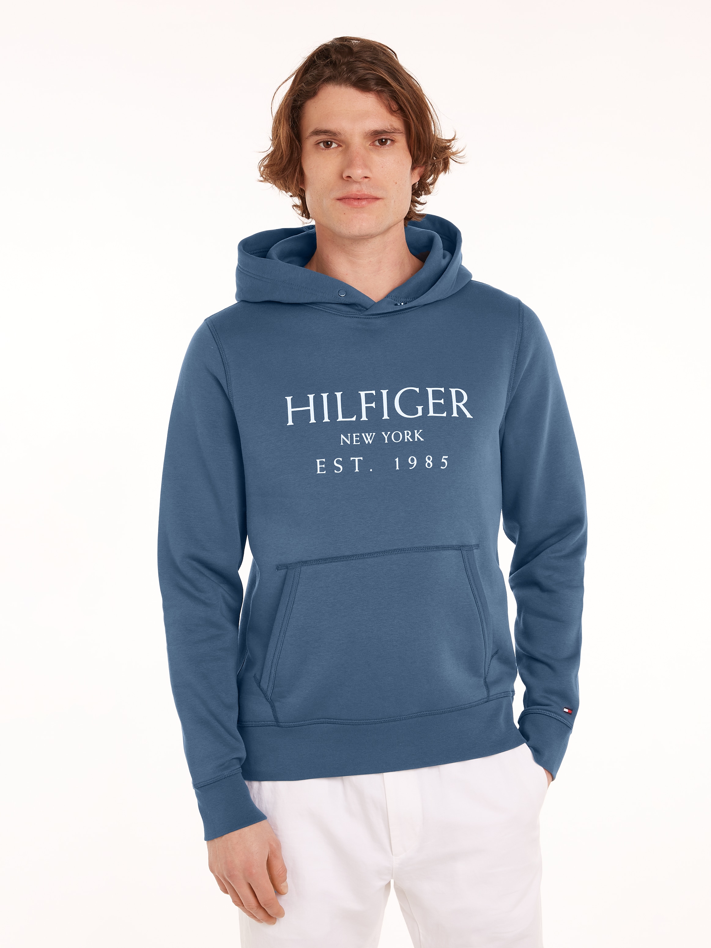 Tommy Hilfiger Hoodie »BIG HILFIGER HOODY«, mit kontrastfarbenen Print