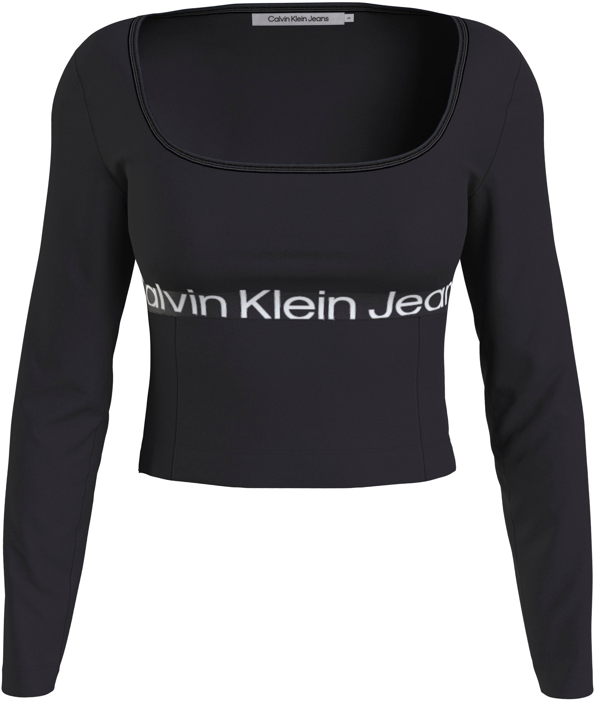 Calvin Klein Jeans T-Shirt »LOGO ELASTIC MILANO LS TOP« bestellen bei OTTO