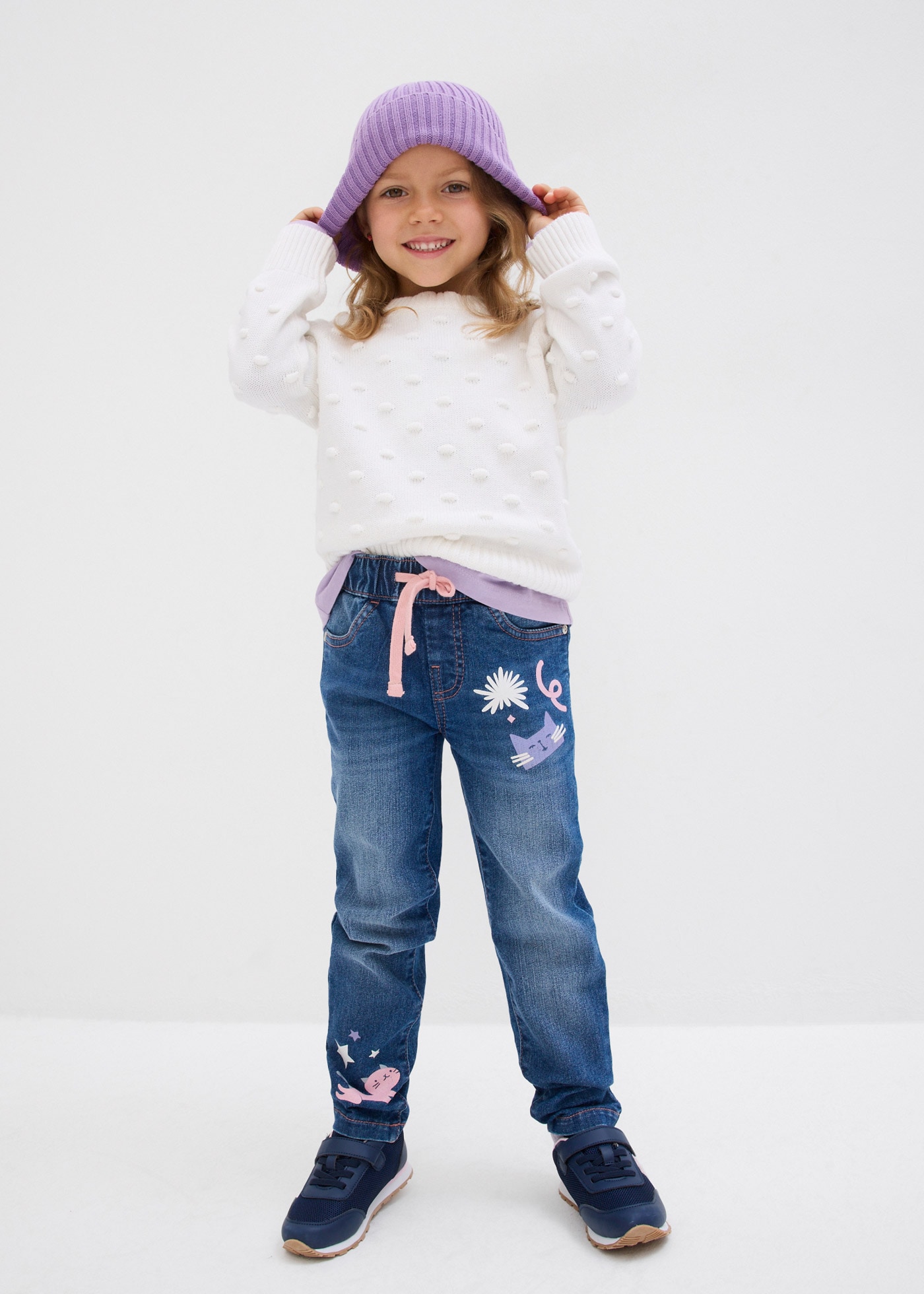 bonprix Straight-Jeans »Straight-Jeans Mid Waist« Straight-Jeans Mid Waist