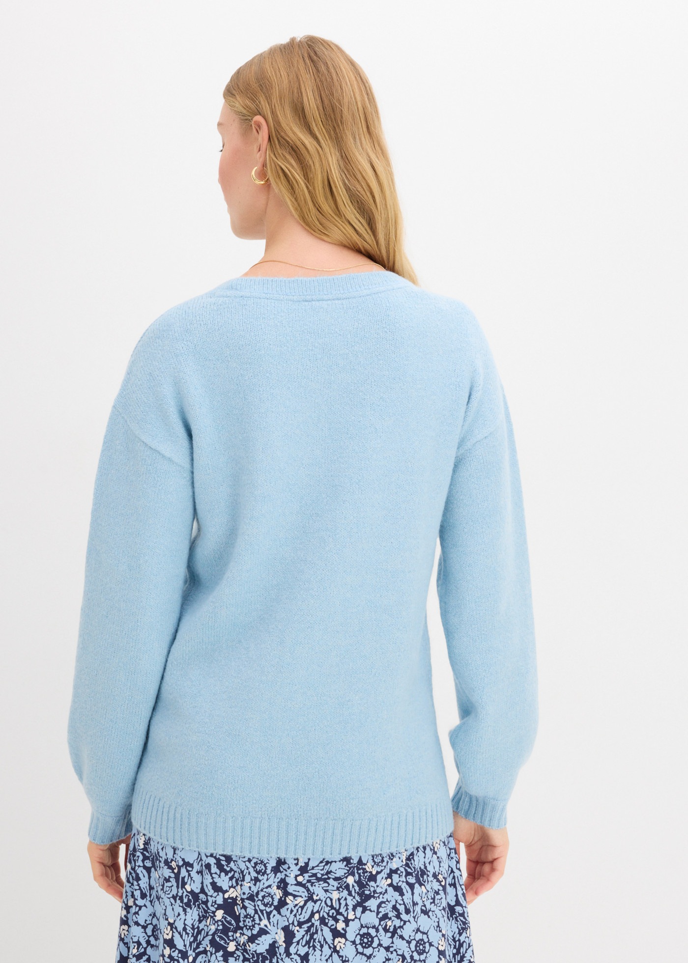 bonprix Strickpullover im Casual-Stil, Oversize-Passform, aus Feinstrick