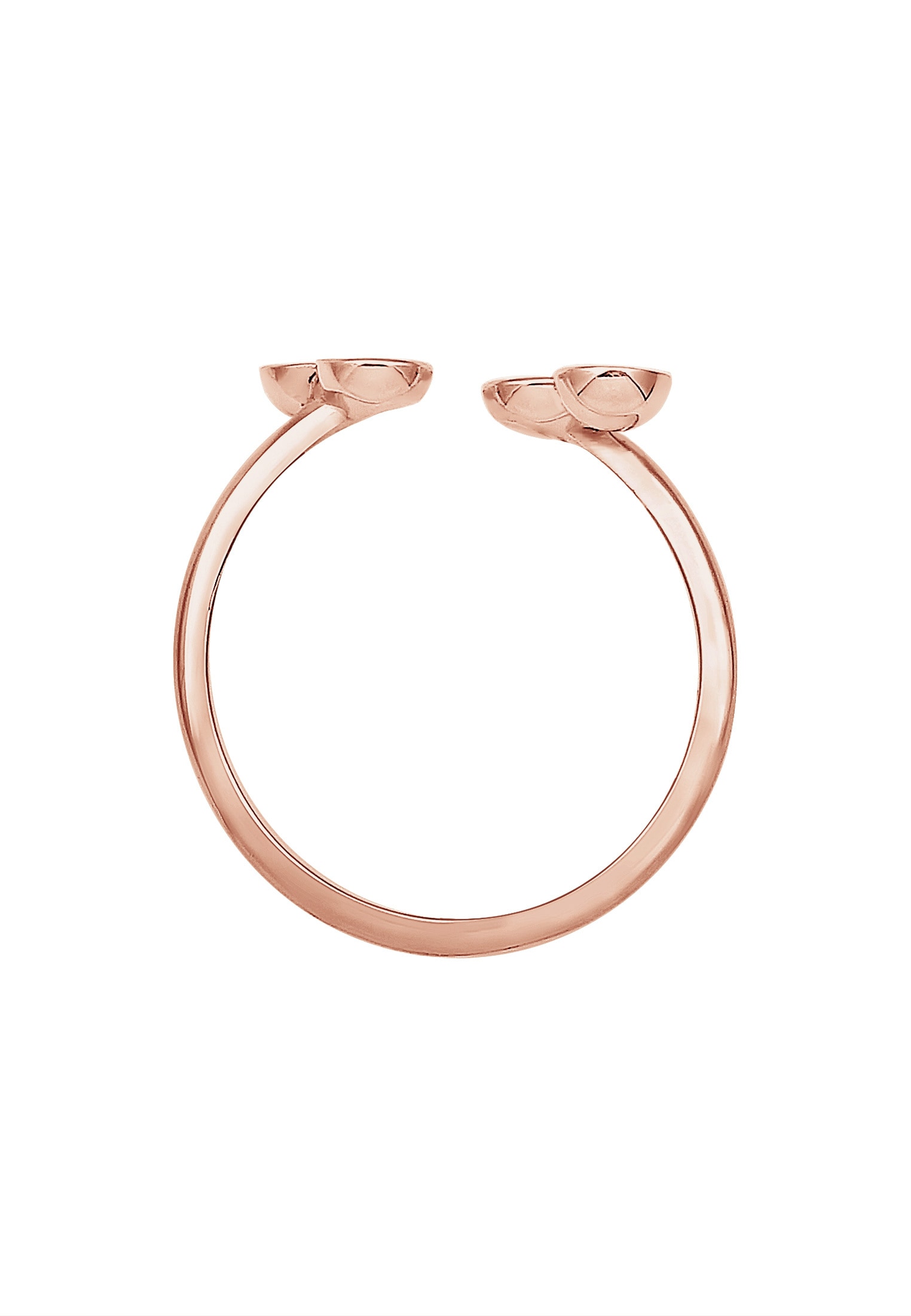 Elli Silberring »Ring Kreis PLättchen Look Offen Verstellbar 925 Sterling Silber«