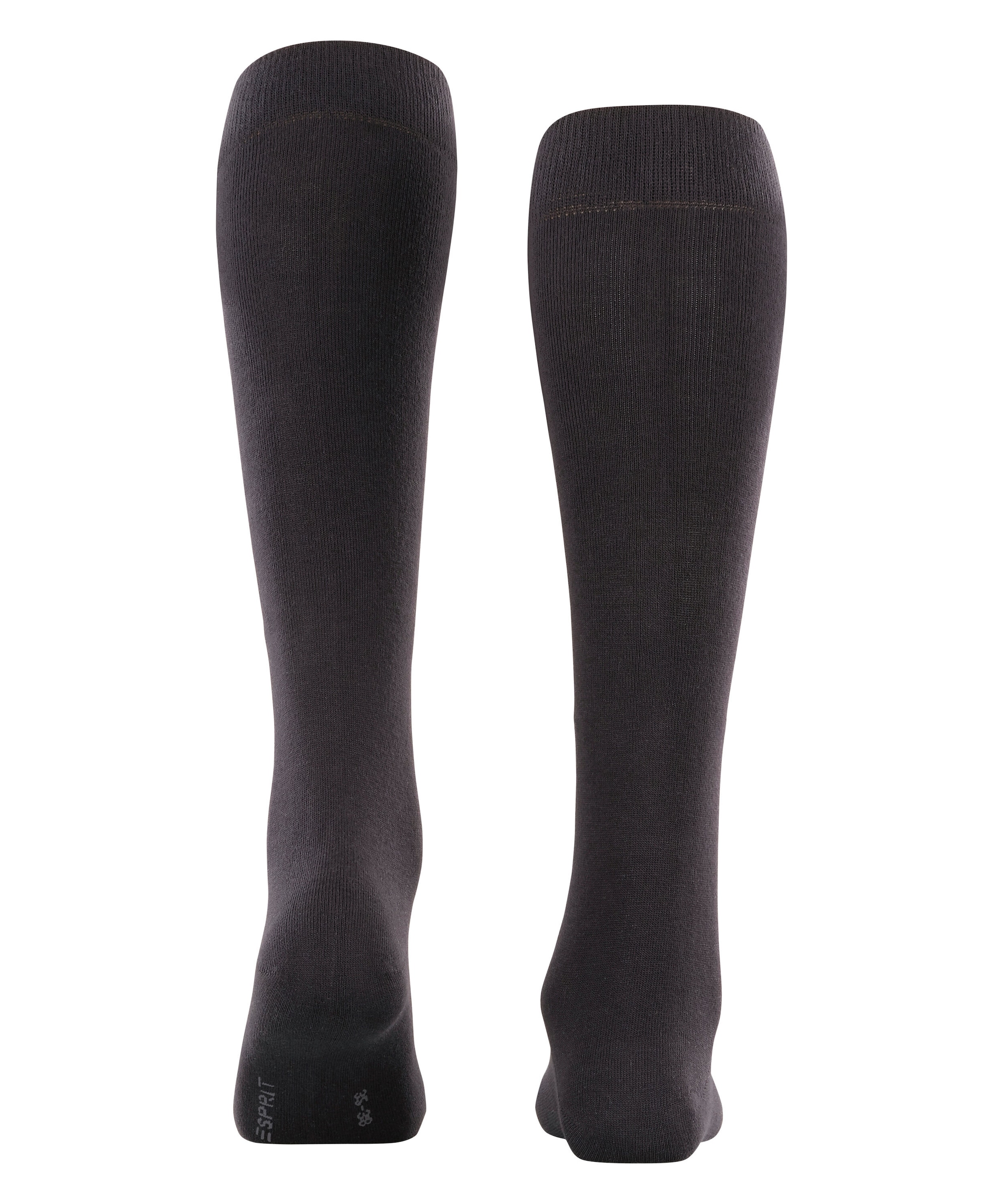 Esprit Kniestrümpfe »Basic Pure« blickdicht, unifarbenes Basic-Design, geripptes Bündchen