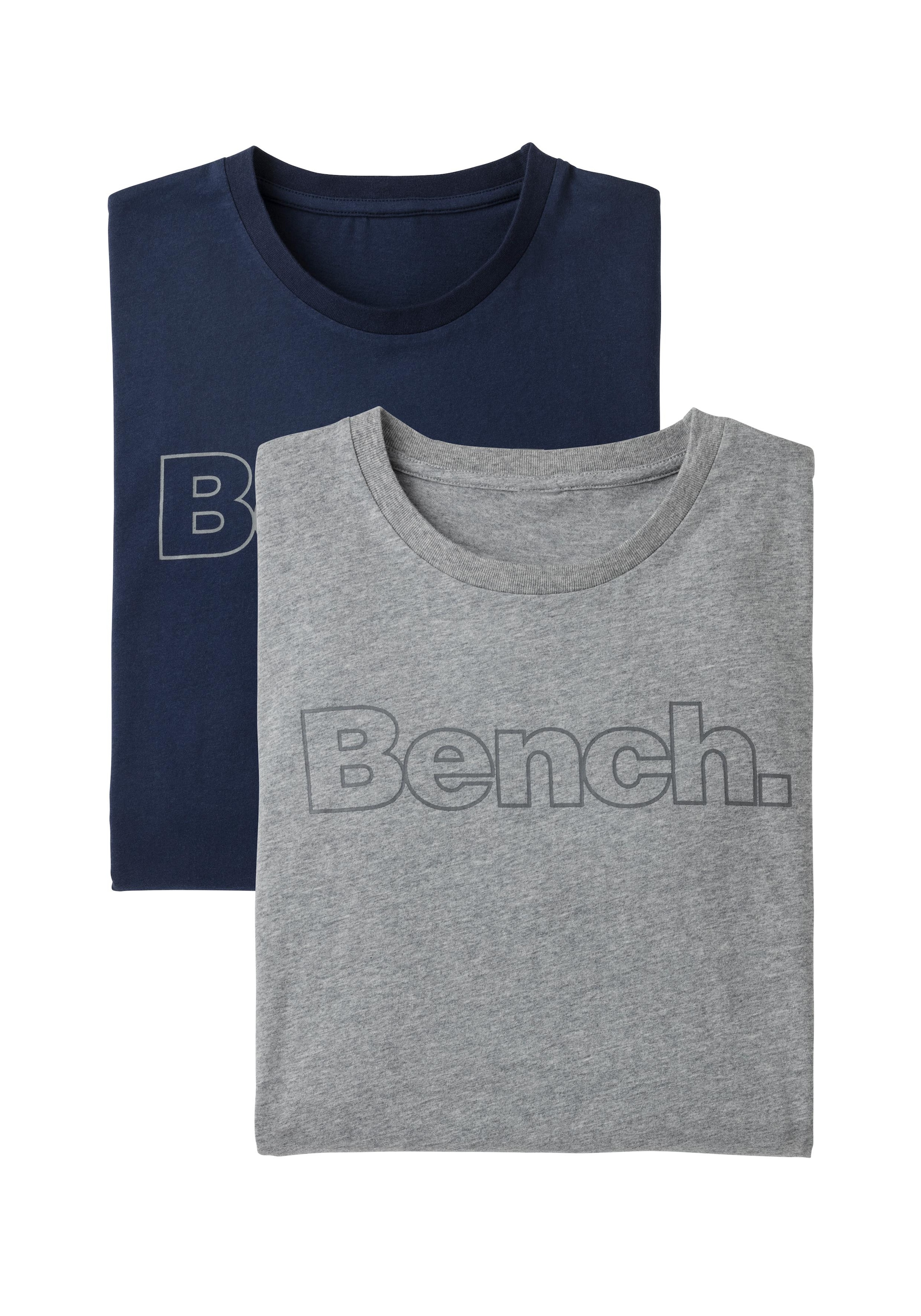 Bench. Loungewear T-Shirt, (2 mit Bench. OTTO Print tlg.), bestellen vorn bei online