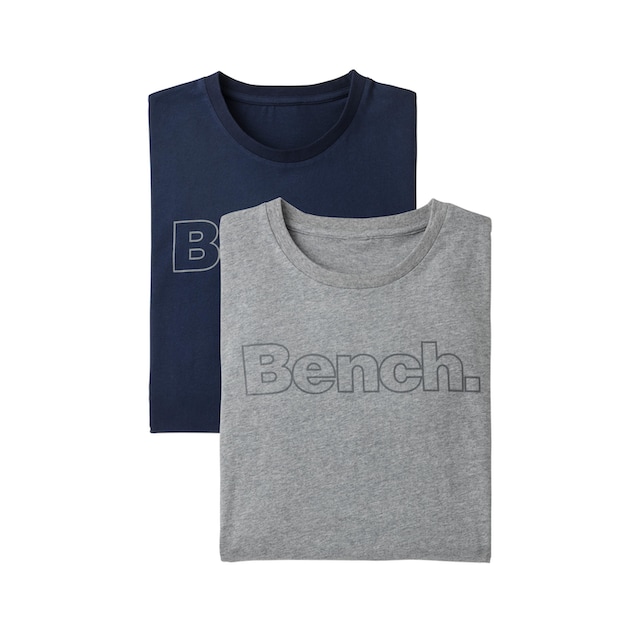 Bench. Loungewear T-Shirt, (2 tlg.), mit Bench. Print vorn online bestellen  bei OTTO