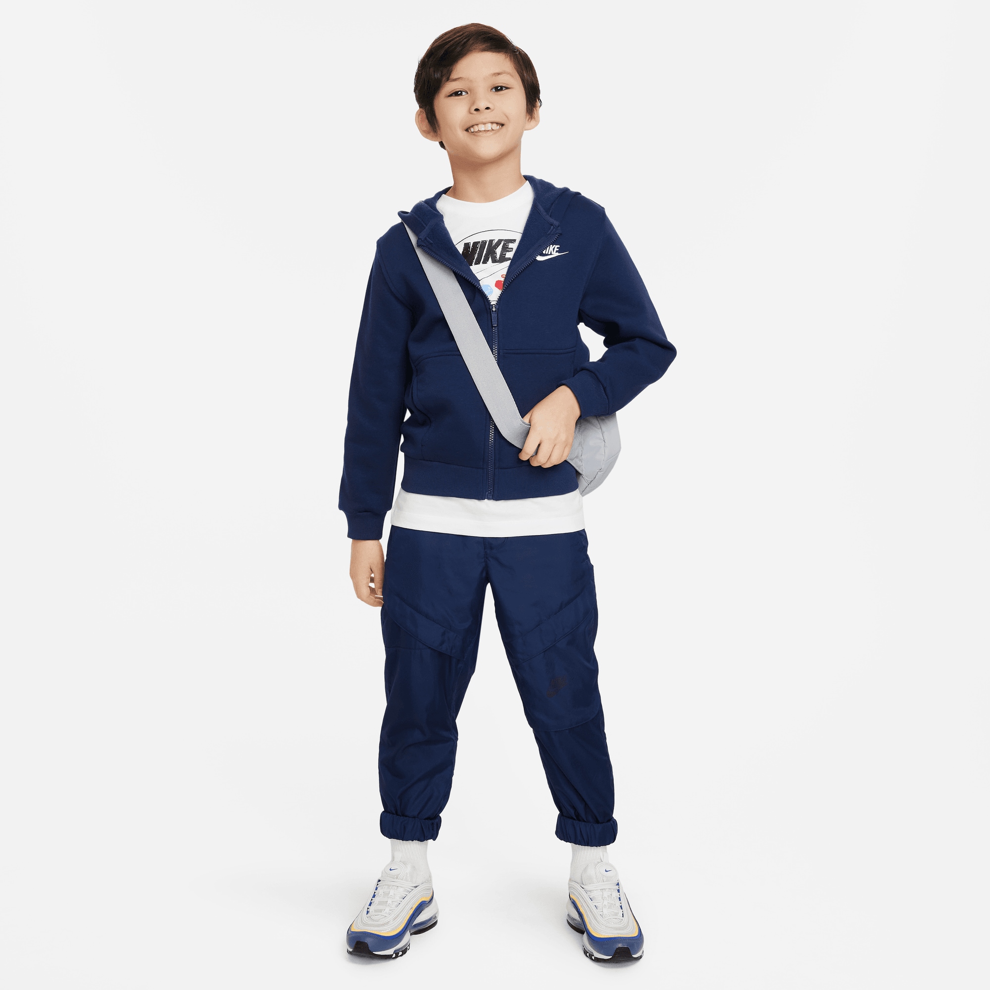 Nike Sportswear Kapuzensweatjacke »CLUB FLEECE BIG KIDS' FULL-ZIP HOODIE«