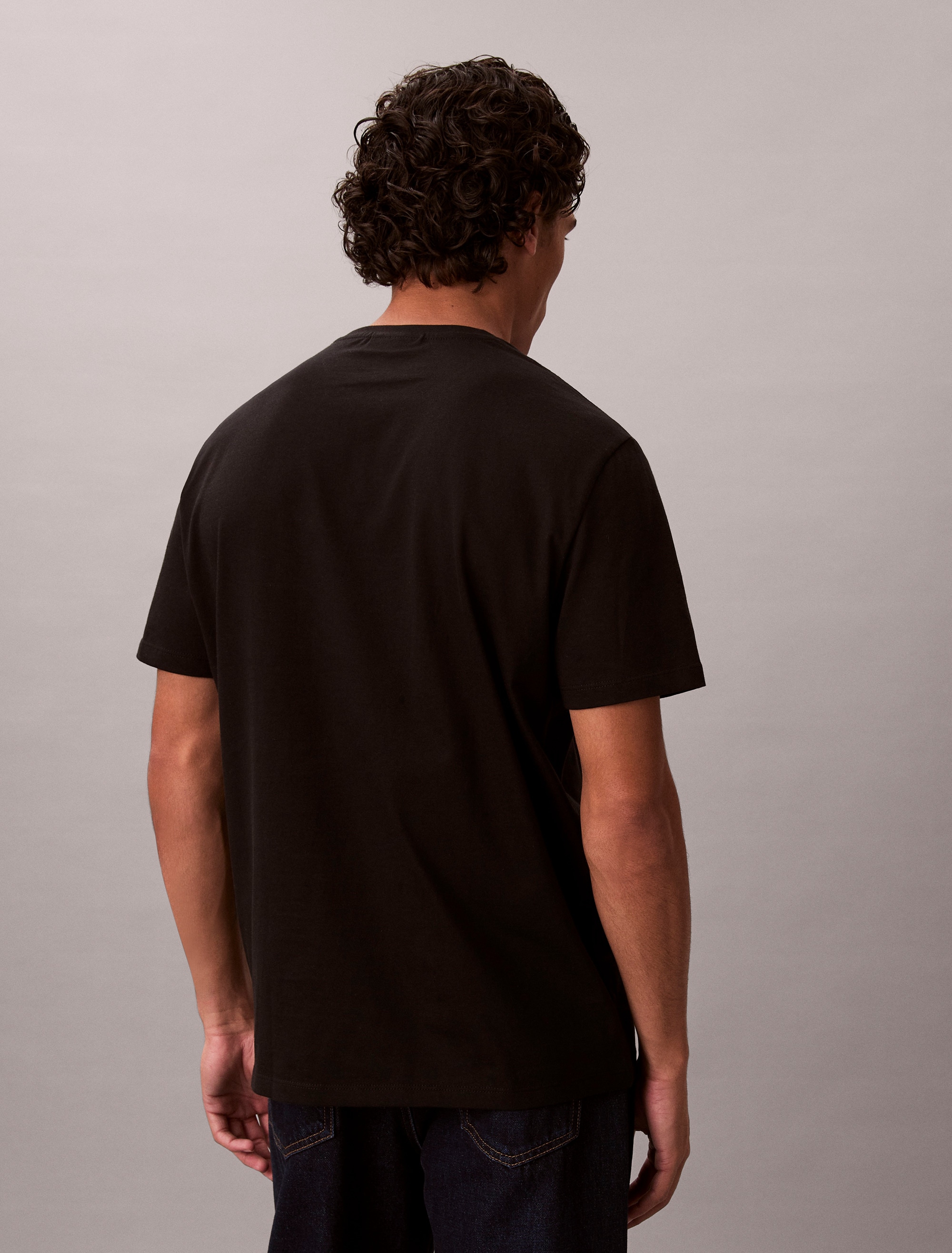 Calvin Klein Jeans T-Shirt »SS CLASSIC MONOGRAM TEE 2PK« 2 Stk. Mit Rundhalsausschnitt, regular fit