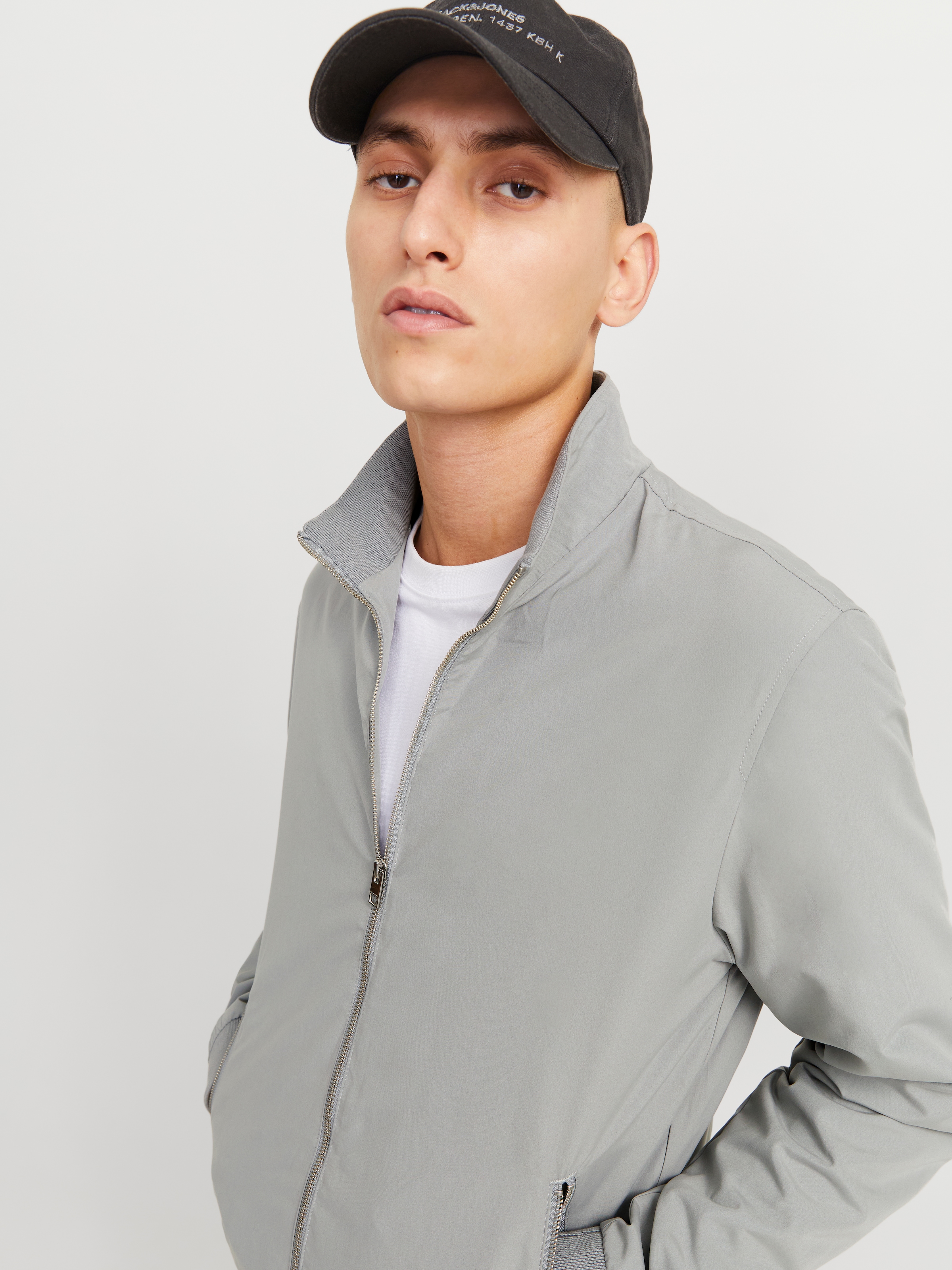 Jack & Jones Blouson »JJERUSH HARRINGTON BOMBER NOOS«, ohne Kapuze, mit Stehkragen