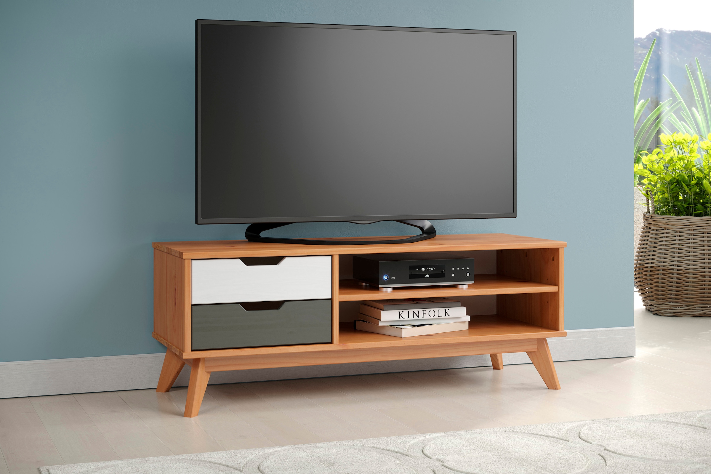 INTER-FURN Lowboard »Scandik«, Kommode aus massiver Kiefer