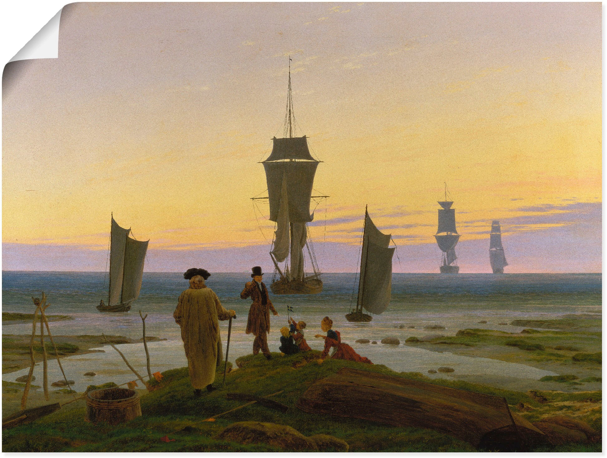 Artland Wandbild »Die Lebensstufen. Um 1834«, Boote & Schiffe, (1 St.), als Alubild, Leinwandbild, Wandaufkleber oder Poster in versch. Größen