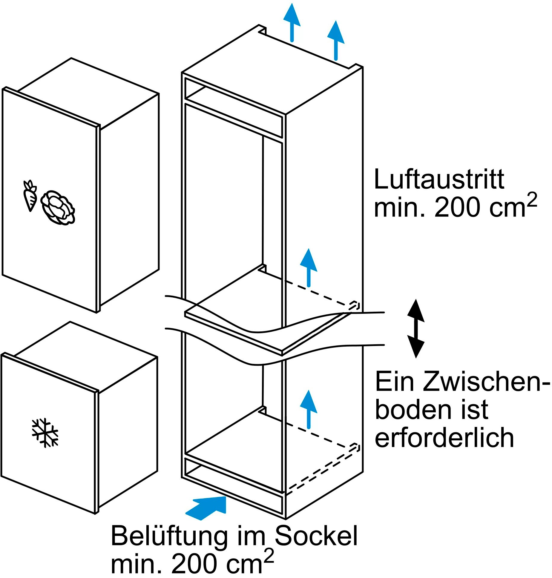 SIEMENS Einbaugefrierschrank iQ500 »GI11VADE0«, 71,2 cm hoch, 55,8 cm breit