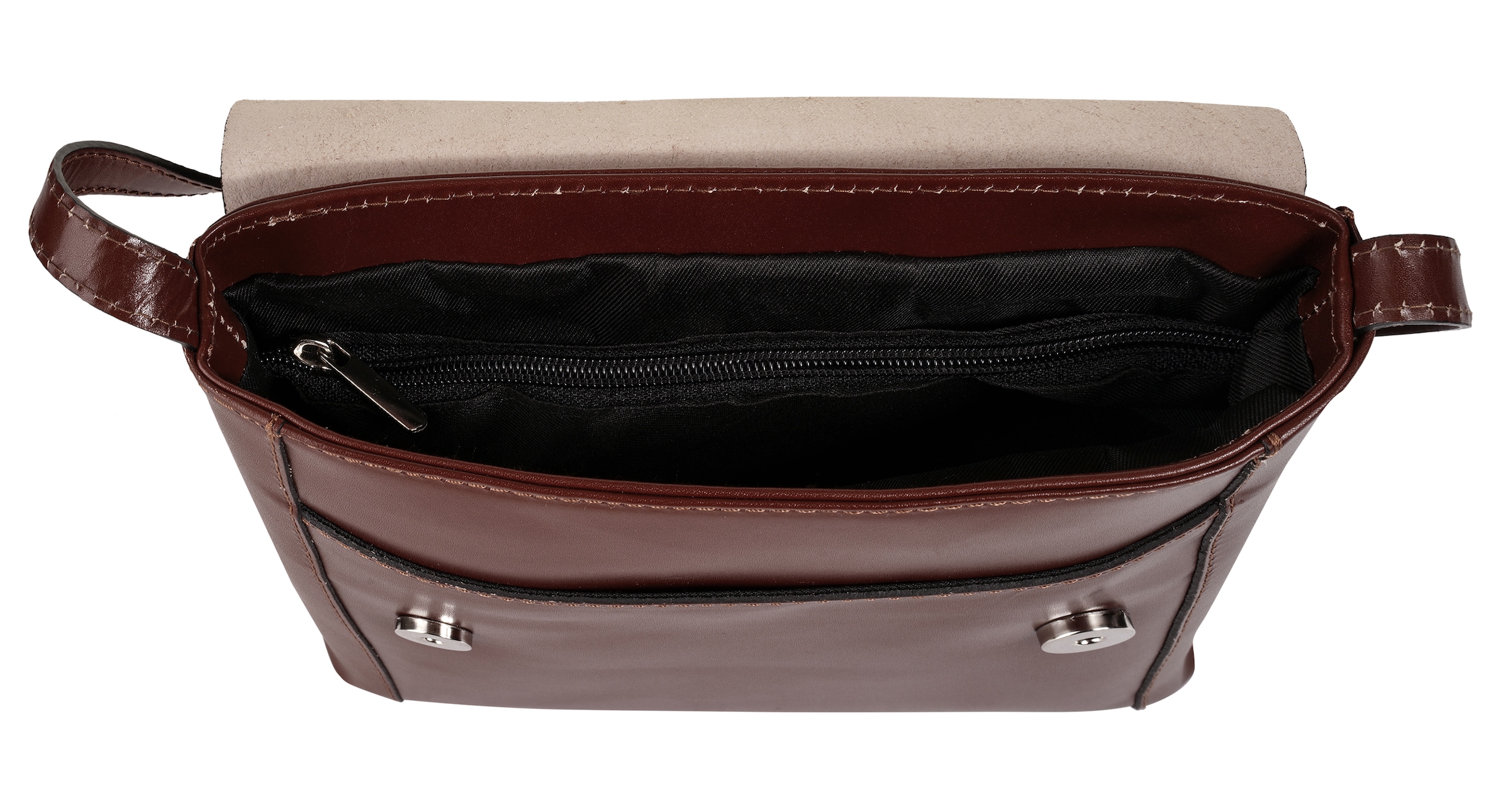 Cluty Umhängetasche echt Leder, Made in Italy