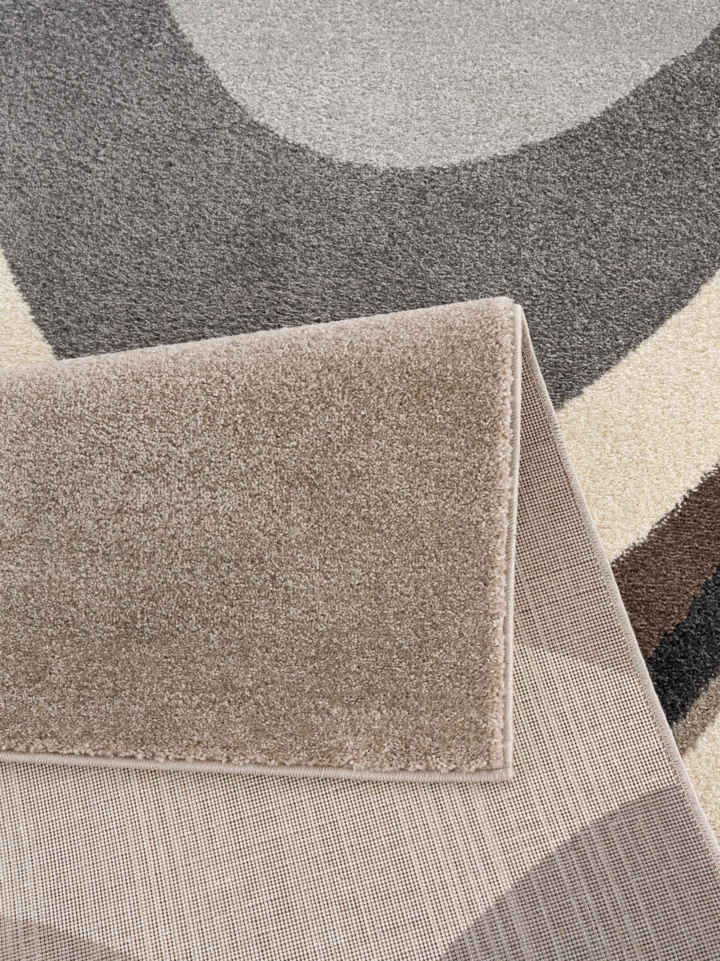 Teppich »Neele«, rechteckig, Wellen-Design, Konturenschnitt, im andas OTTO-Shop Wende-Teppich mit handgearbeitetem
