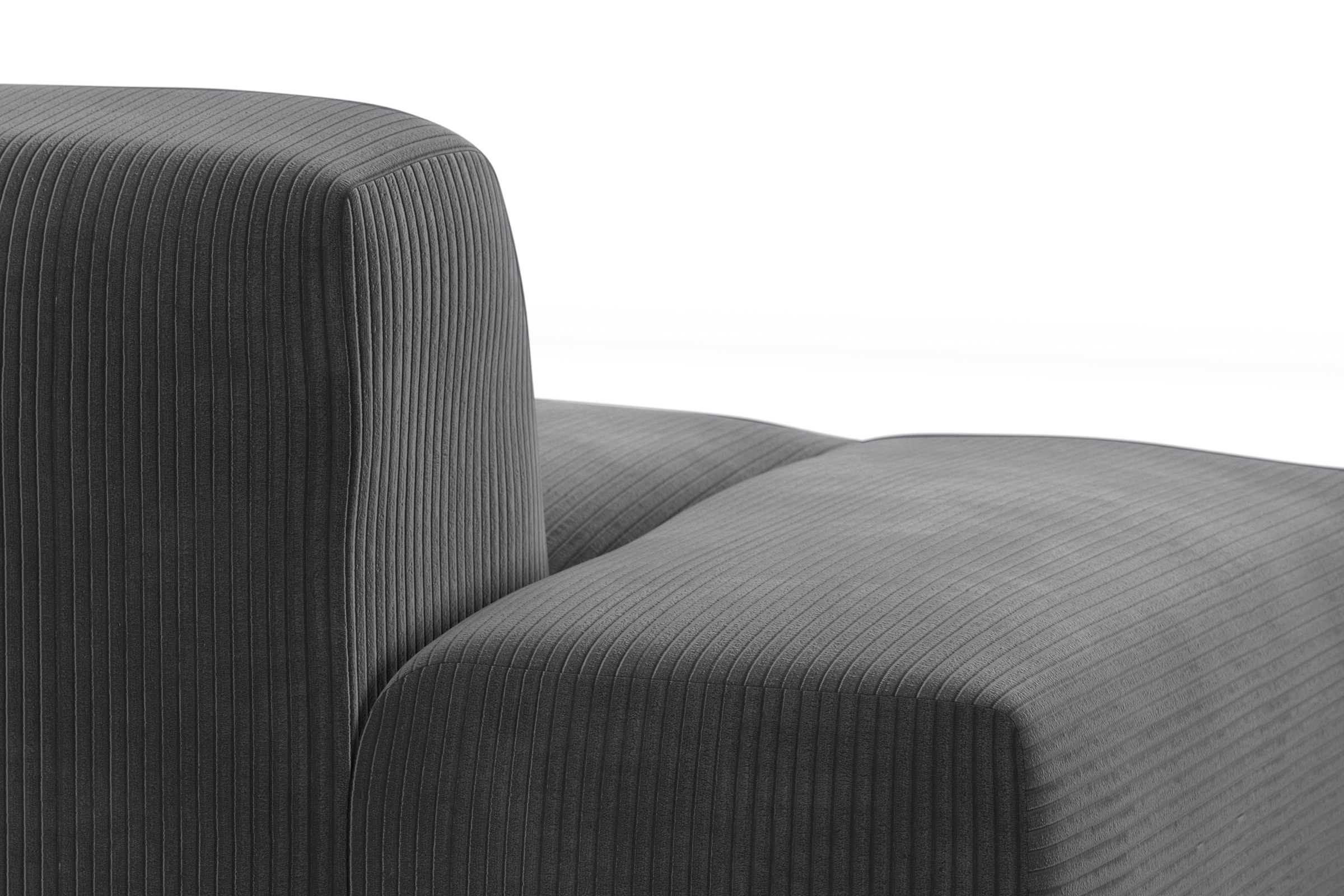TRENDMANUFAKTUR Ecksofa »Braga, mit hochwertigem Kaltschaum, L-Form, in Cord erhältlich« modernes Sofa, Couch mit hohem Sitzkomfort, 275/72/160 cm (B/H/T)