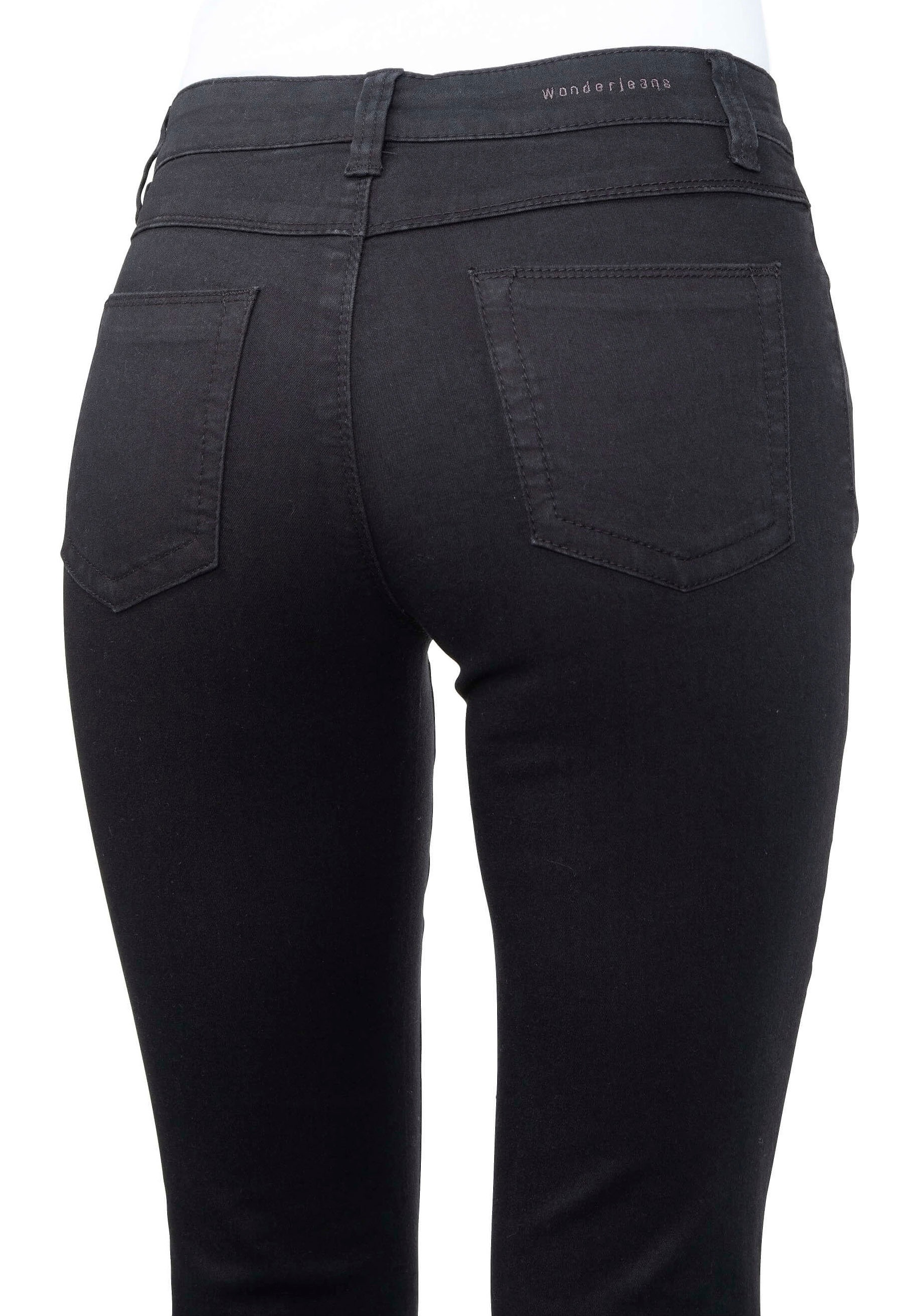 wonderjeans Slim-fit-Jeans, Klassischer gerader Schnitt