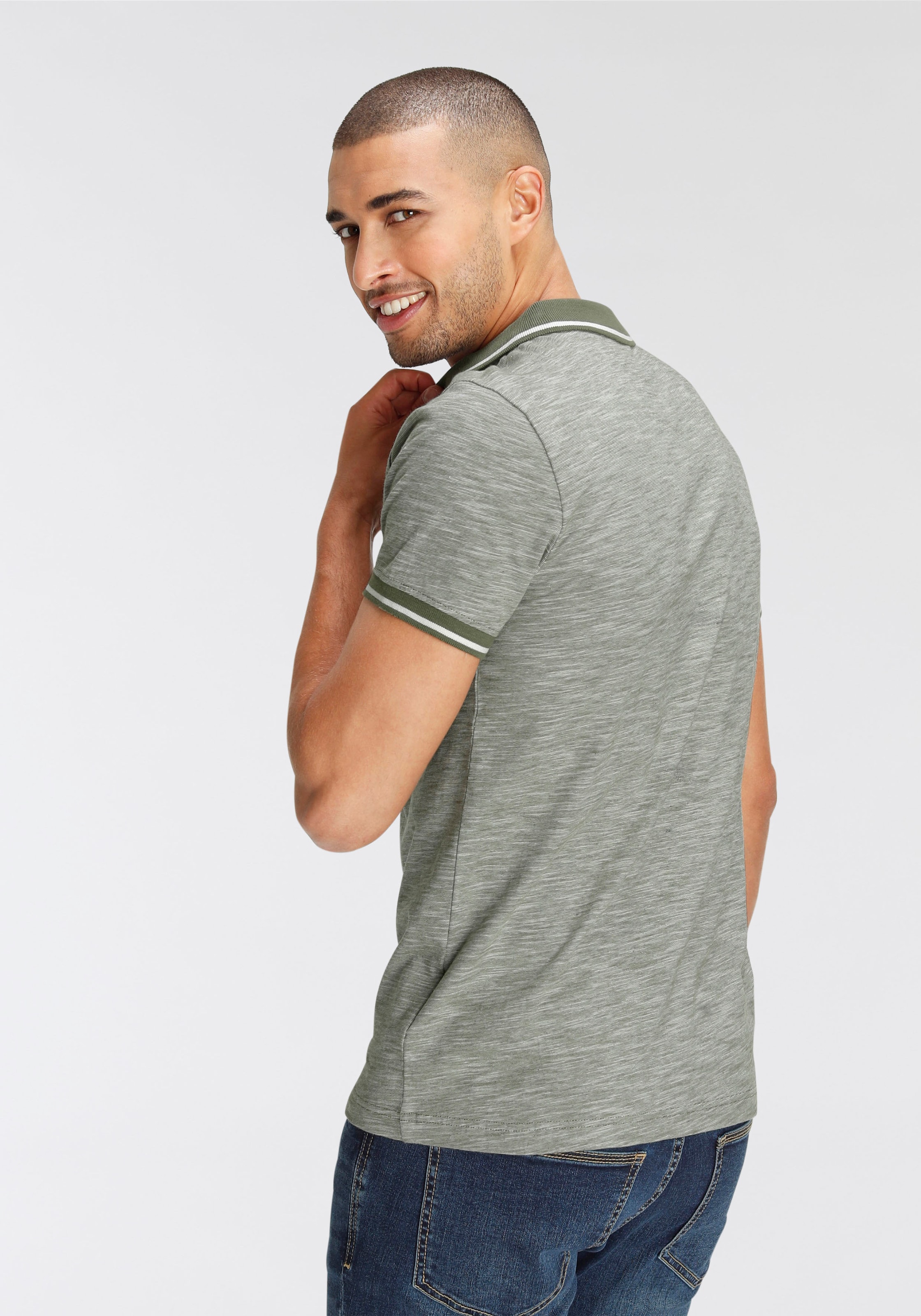 AJC Poloshirt, Kurzarm, schmal geschnitten, Polokragen, ideal für Sportarten