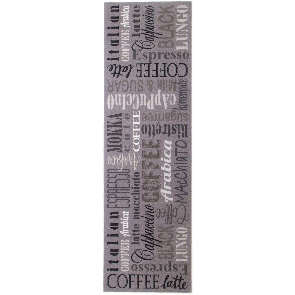 Primaflor-Ideen in Textil Küchenläufer »COFFEE«, rechteckig, mit Schriftzug, Größe 50x150 cm, rutschhemmend, waschbar, Küche