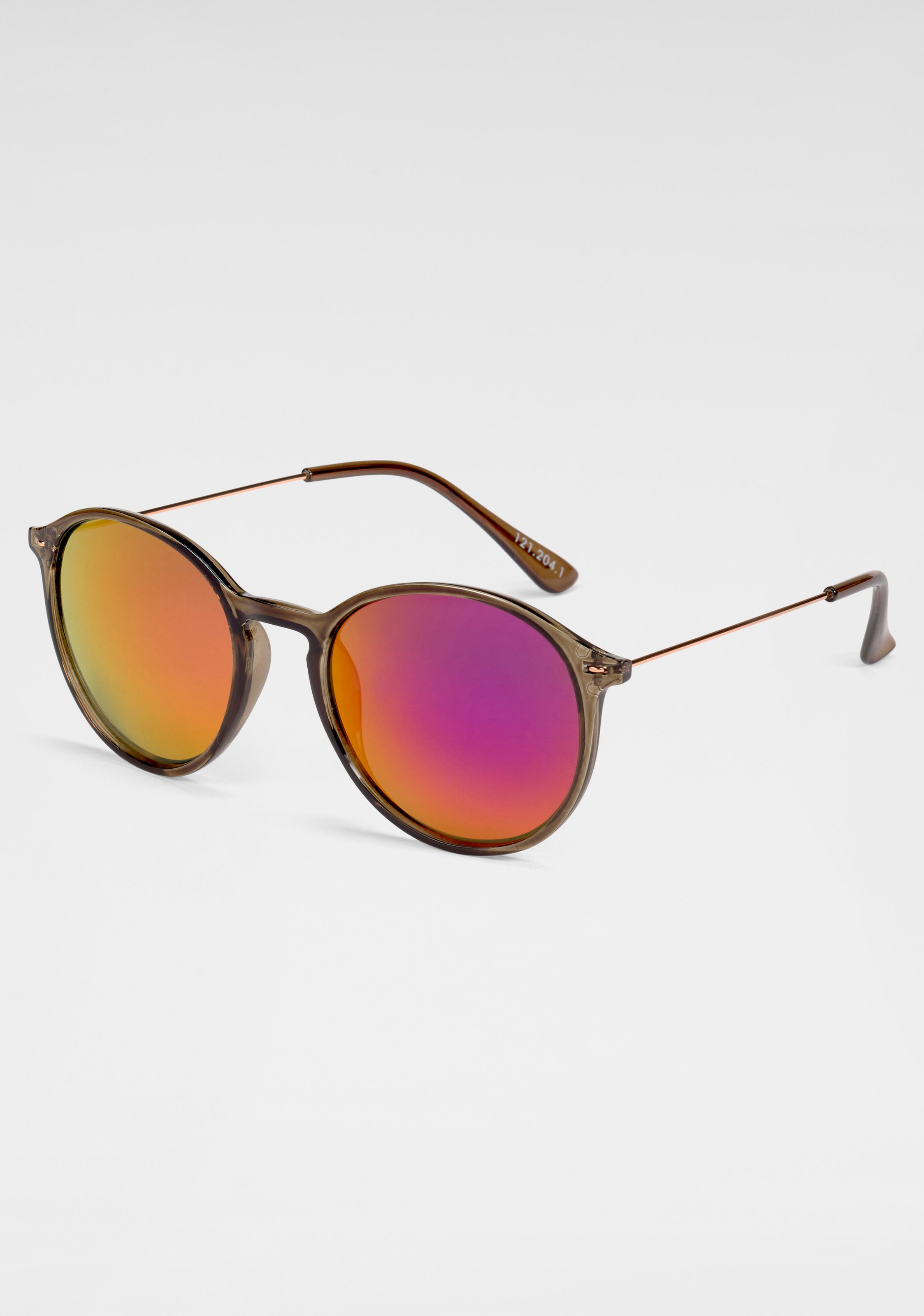 Sonnenbrille, Filigrane Damen-Sonnenbrille mit Metallbügeln