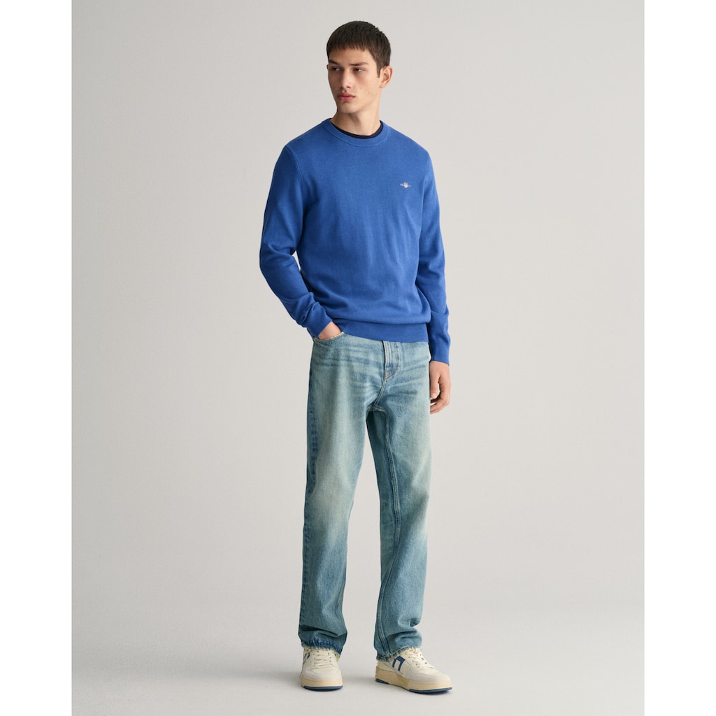 Gant Rundhalspullover »Classic Cotton C-Neck«