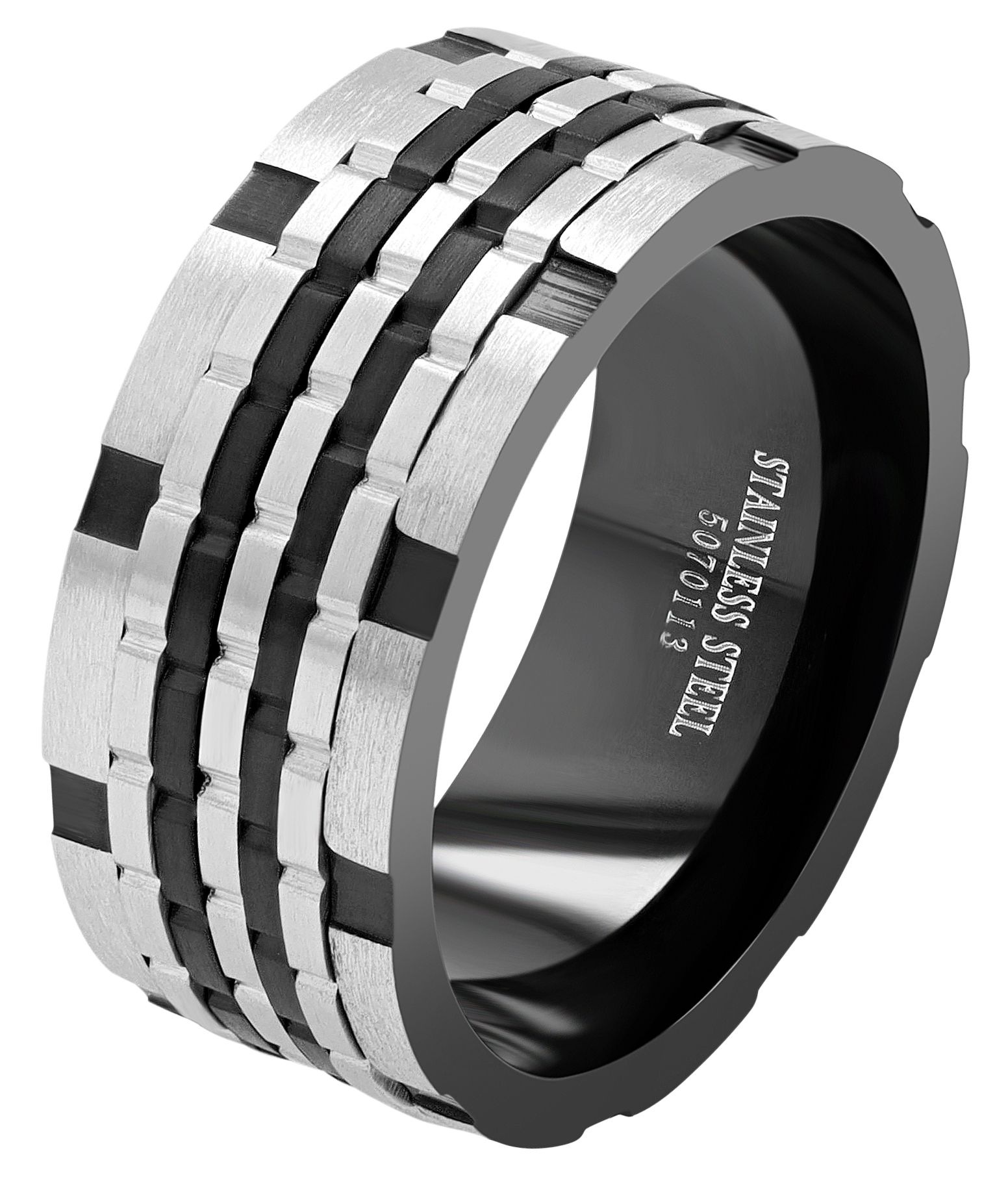 Adelia´s Fingerring »Herren Ring aus Edelstahl«