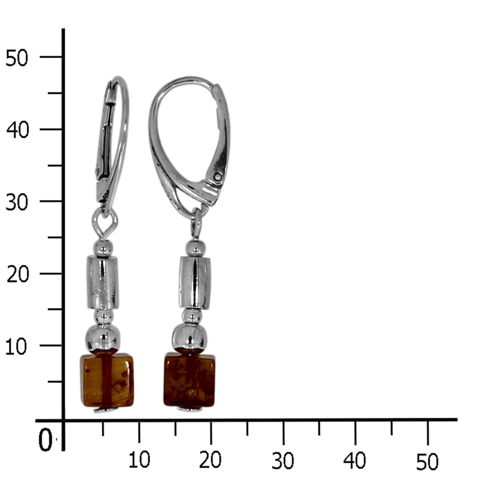 OSTSEE-SCHMUCK Paar Ohrhänger »- Zoe - Silber 925/000 - Bernstein«
