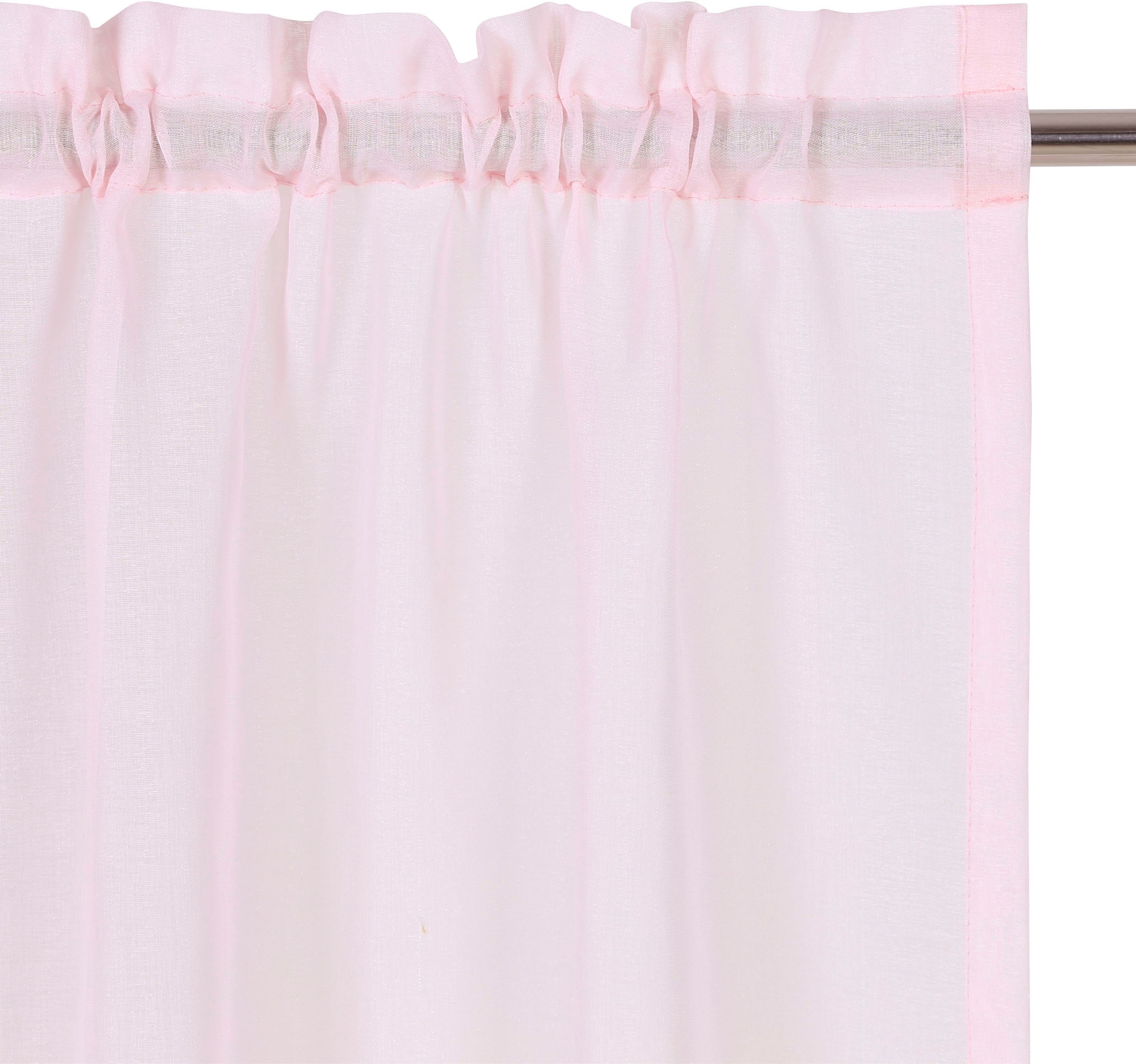 my home Gardine »Dolly«, (1 St.), transparent, Stangendurchzug, gewebt,  gemustert, verschiedene Größen online bei OTTO