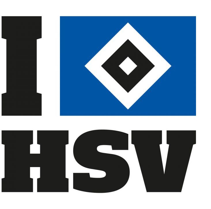 Wandtattoo »I love HSV Hamburger«, (1 St.), selbstklebend, entfernbar