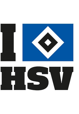 Wandtattoo »I love HSV Hamburger«, (1 St.)