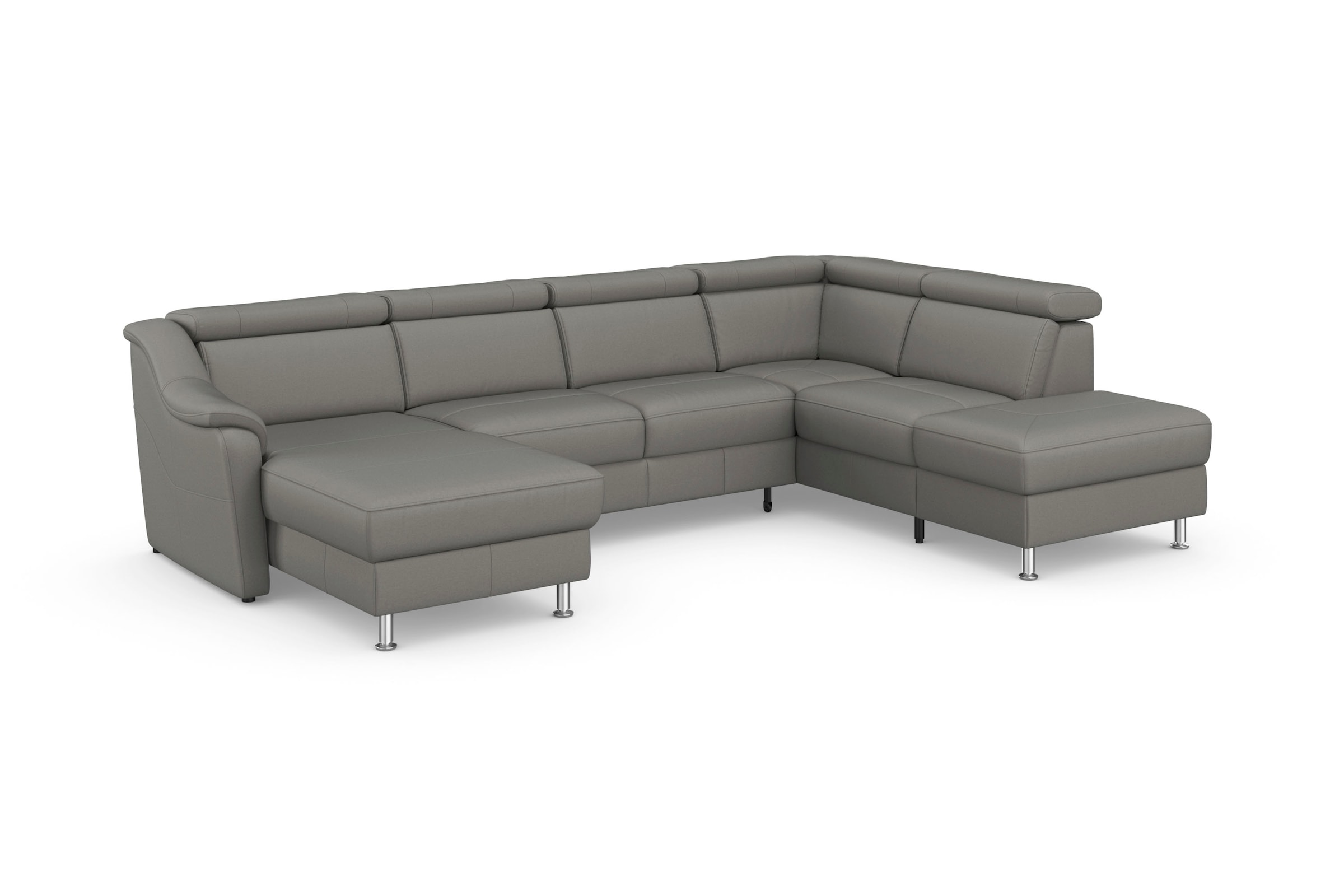 sit&more Wohnlandschaft »Freetown U-Form« Kopfteilverstellung und Federkern, wahlweise mit Bettfunktion