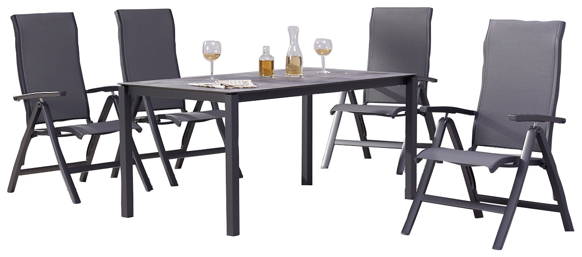Best Garten-Essgruppe »Larino«, (5 tlg.), 5-tlg. Dining Gruppe KS Larino/Hous