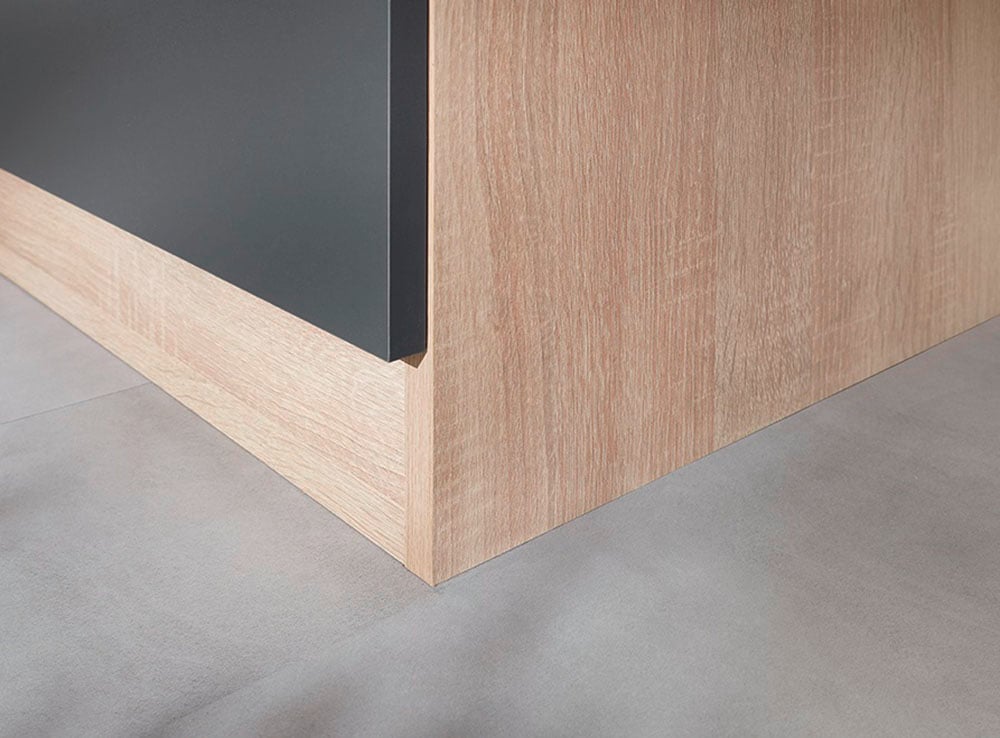 RESPEKTA Pantryküche »Merle« Breite 100 cm, Soft-Close, Spülenabdeckung mit Glaskeramikkochfeld