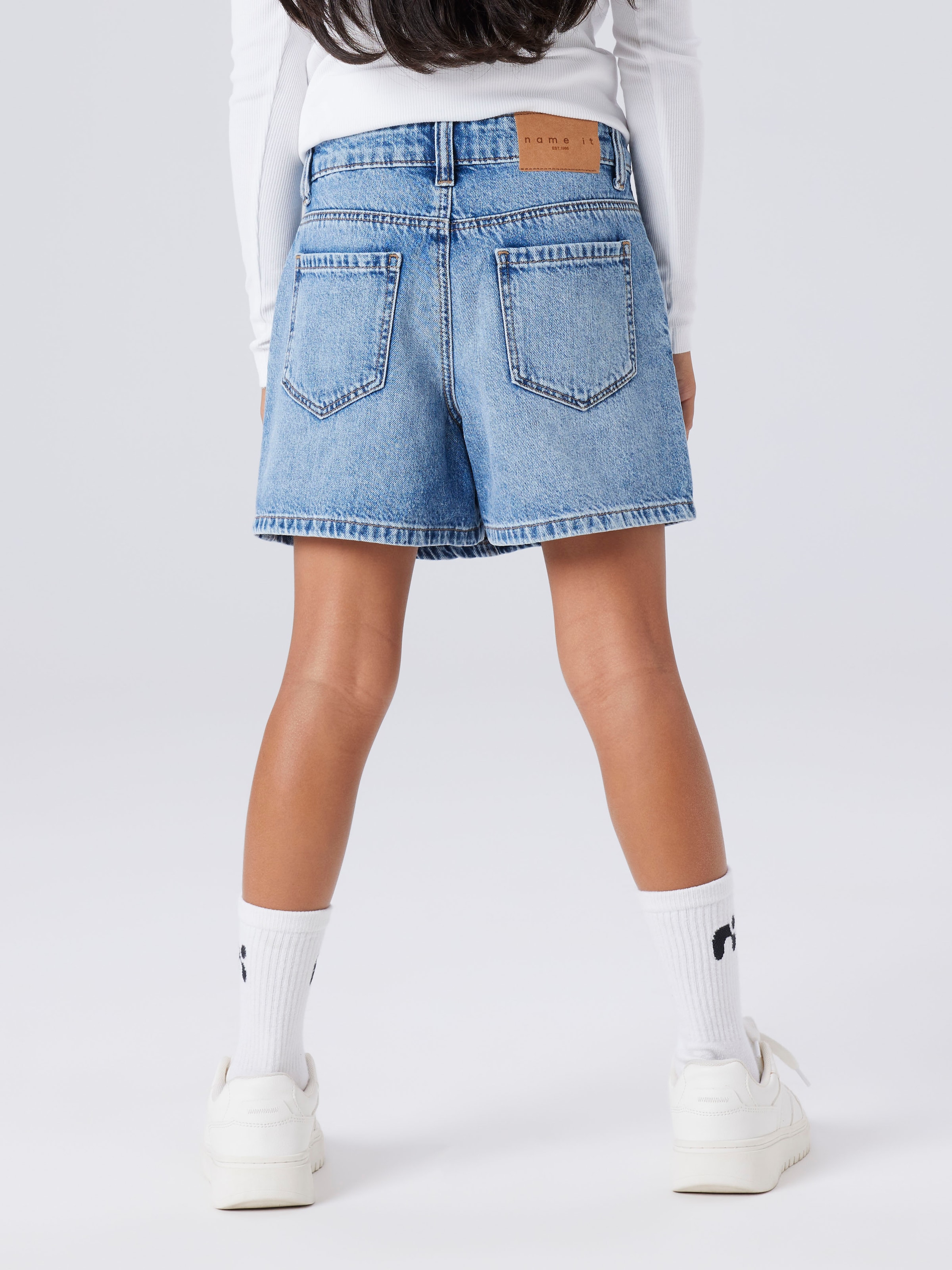 Name It Jeansshorts »NKFEMMA DNM SKORT 1040-MJ NOOS« Baumwolle, Denim