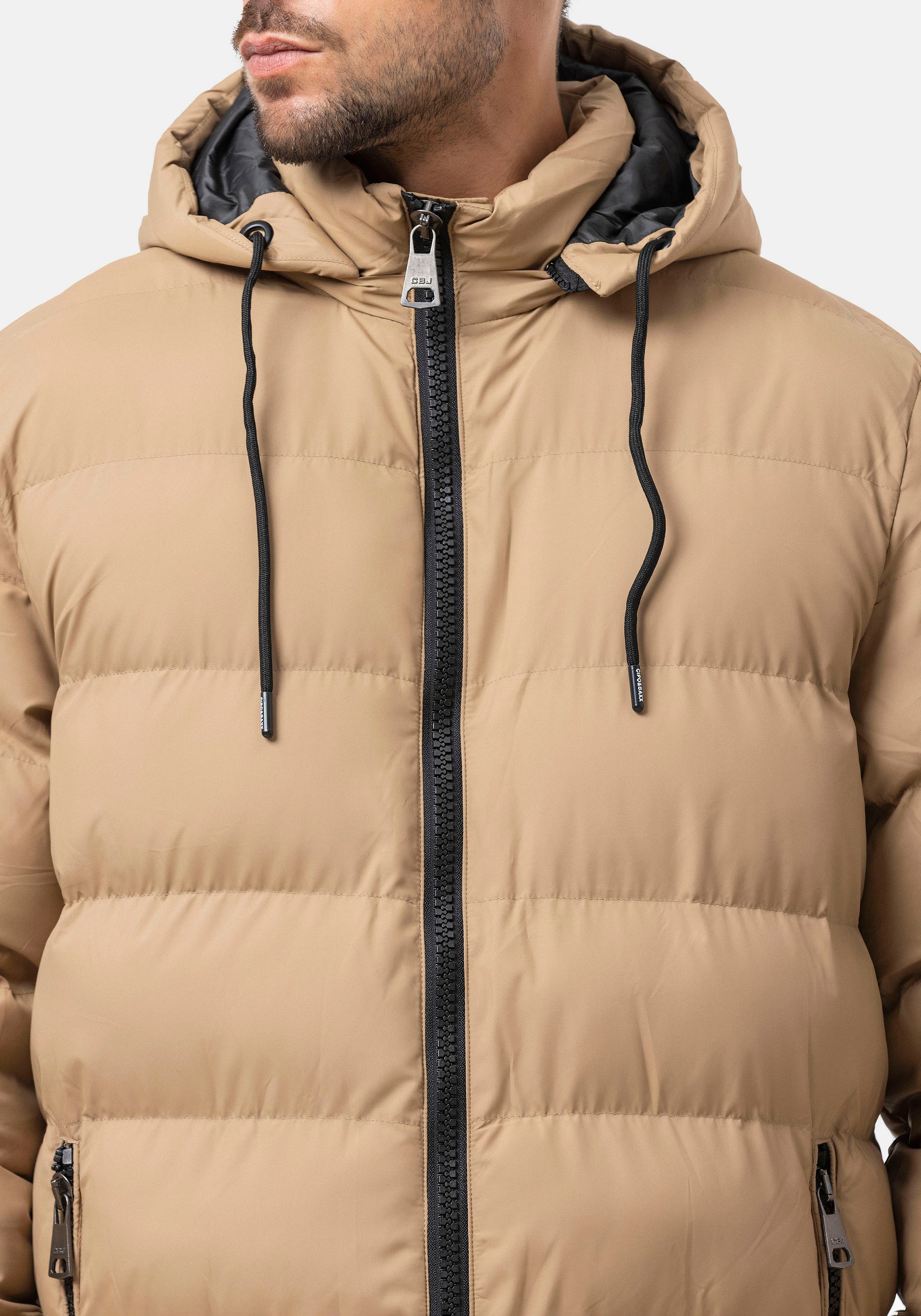 Cipo & Baxx Steppjacke mit Kapuze