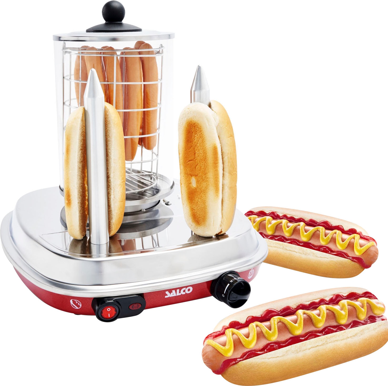 Salco Hotdog-Maker »SHO-6« 450 W in bunt