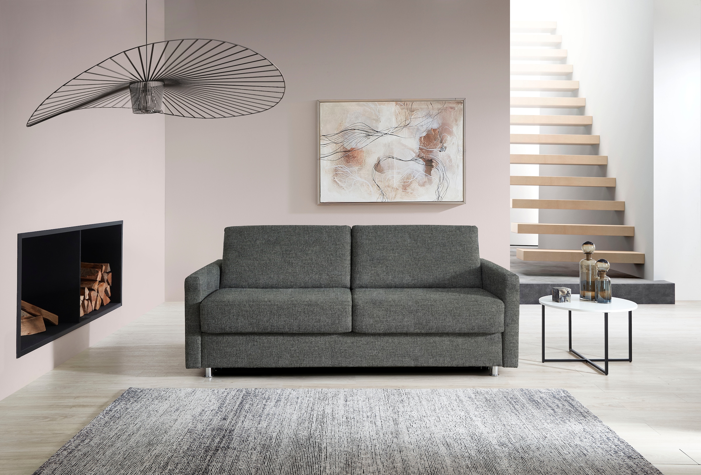 Bali Schlafsofa »JUNARA, Dauerschlaffunkiton, 2 einzelne Matratzen,«, Sensoform- oder Gelformmatratzen und Lattenrost