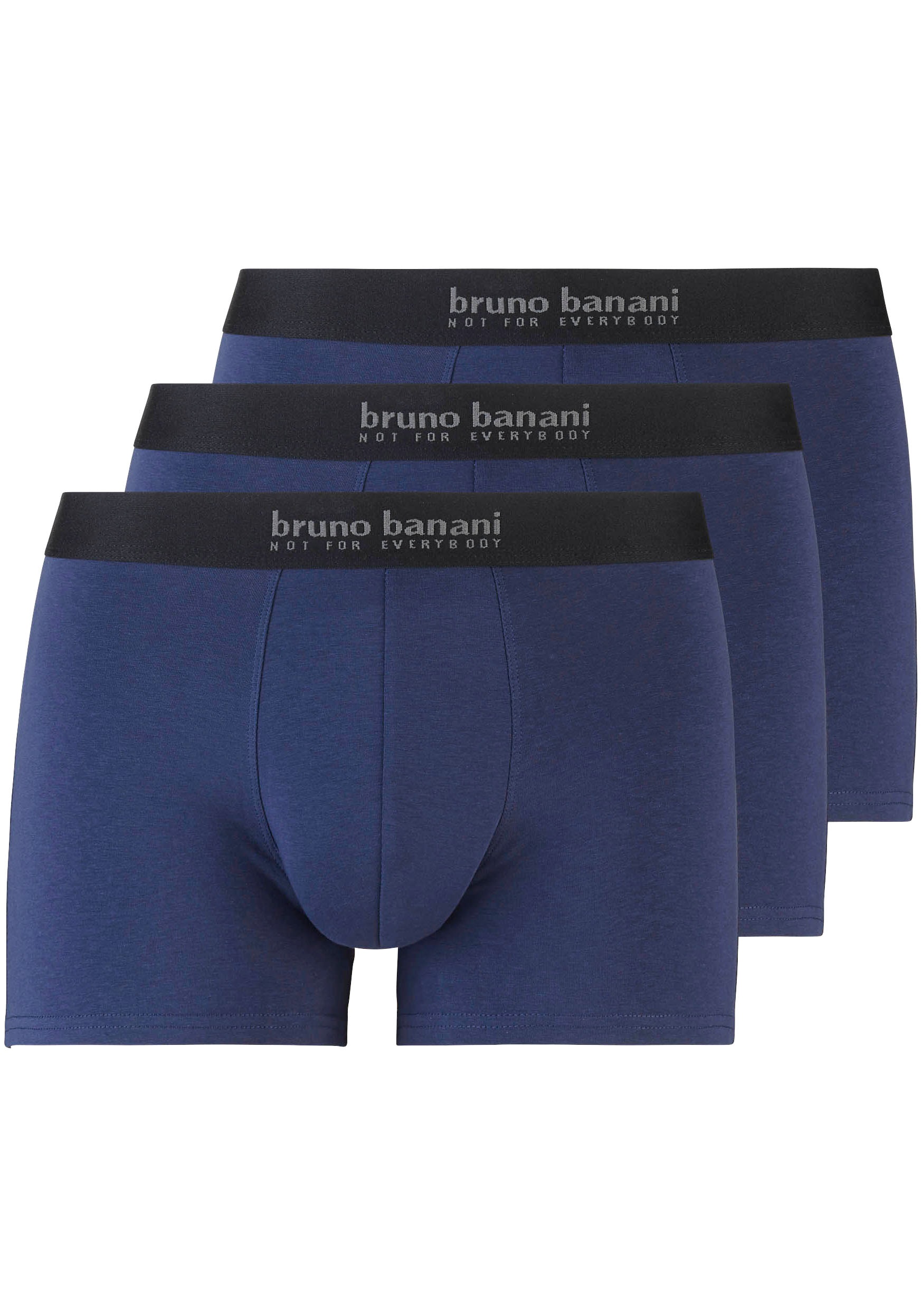 Bruno Banani Boxershorts »Short 3Pack Energy Cotton«, (Packung, 3er-Pack), mit Schriftzug am Bund