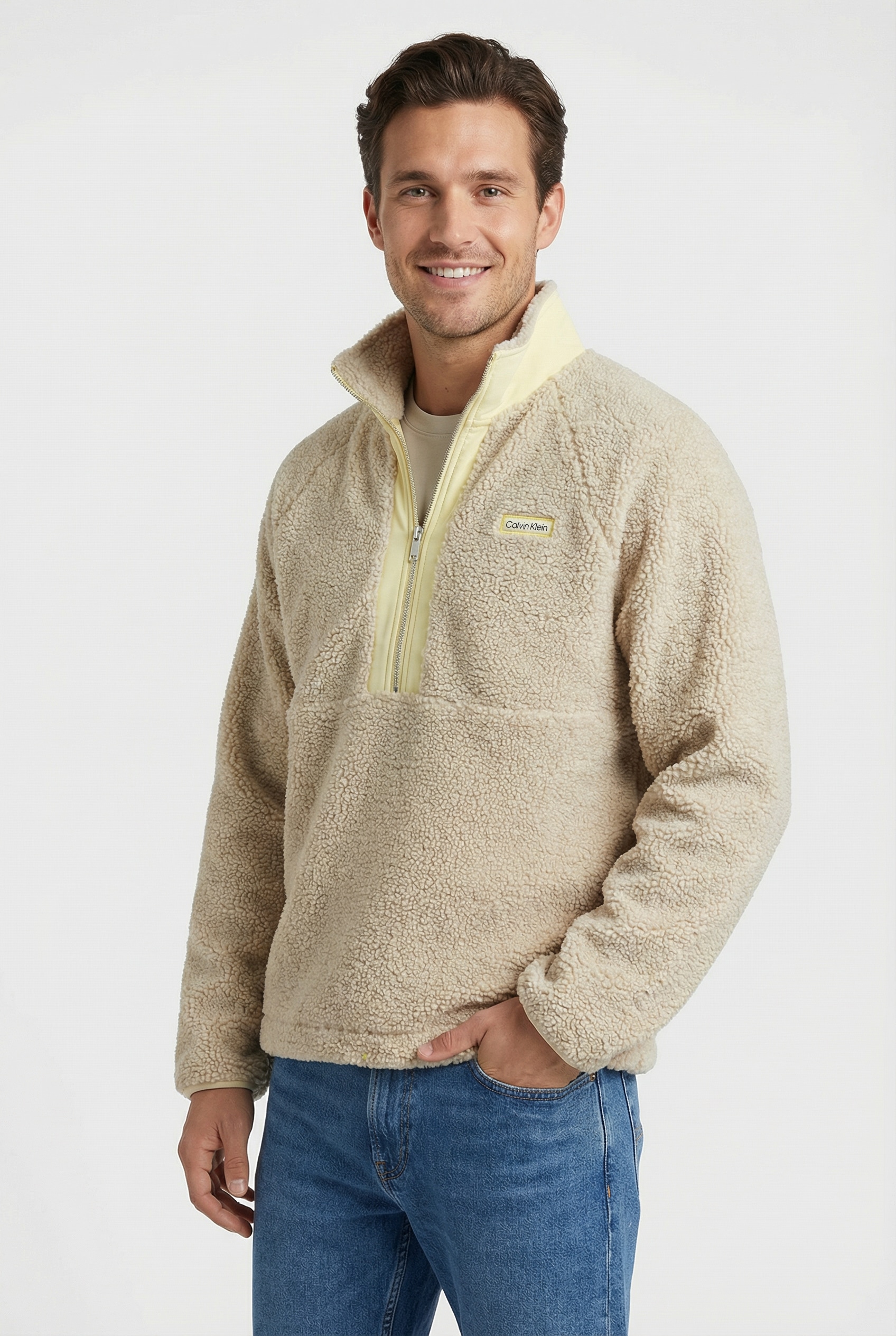 Calvin Klein Sweatshirt , Regular fit, mit Stehkragen
