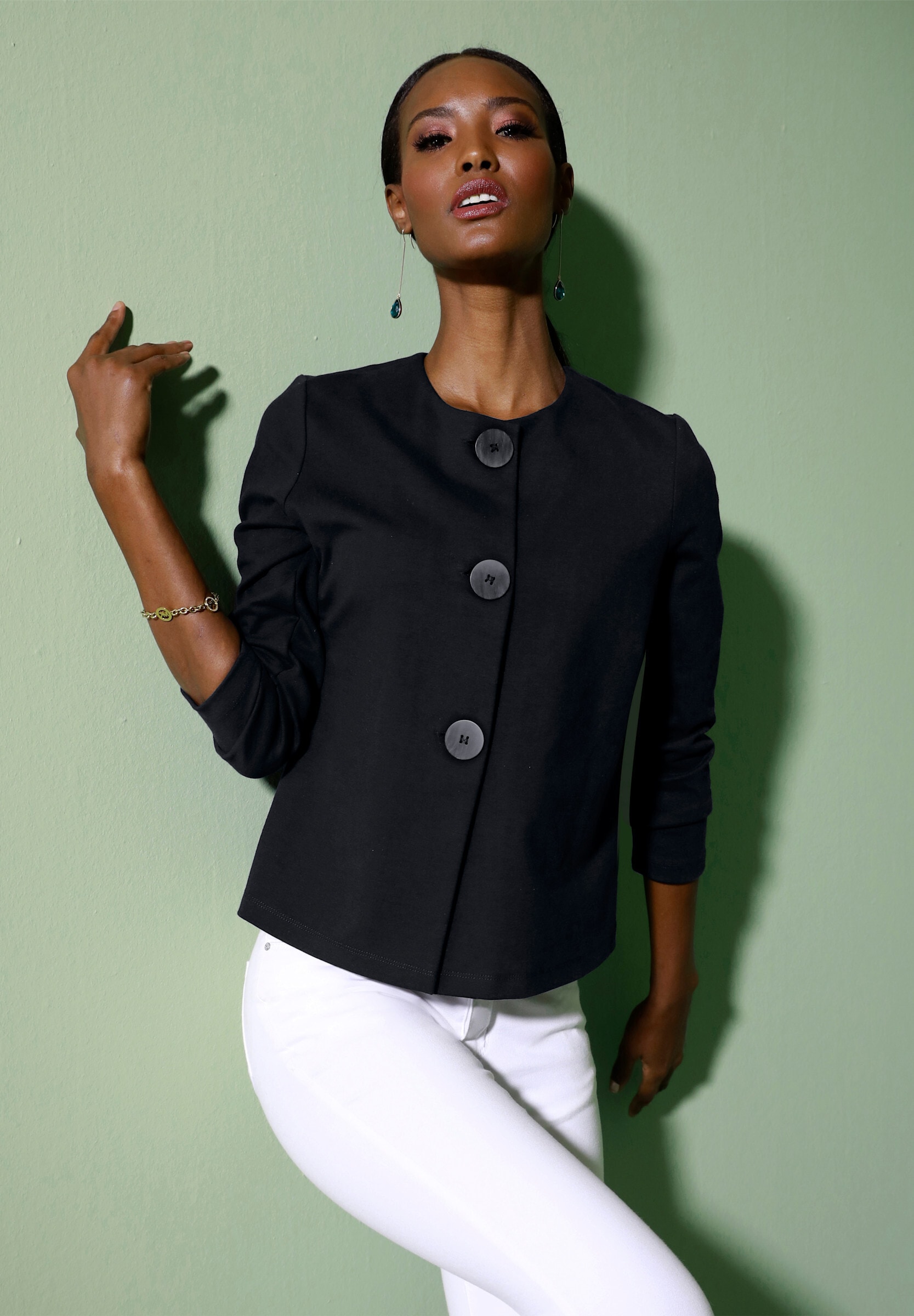 creation L Shirtjacke »Shirtjacke Shirtjacke mit Lyocell-Anteil«