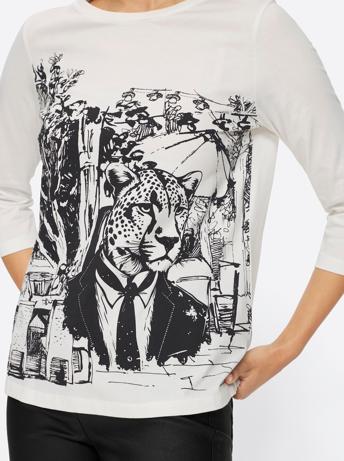 heine 3/4-Arm-Shirt »Druck-Shirt« 1