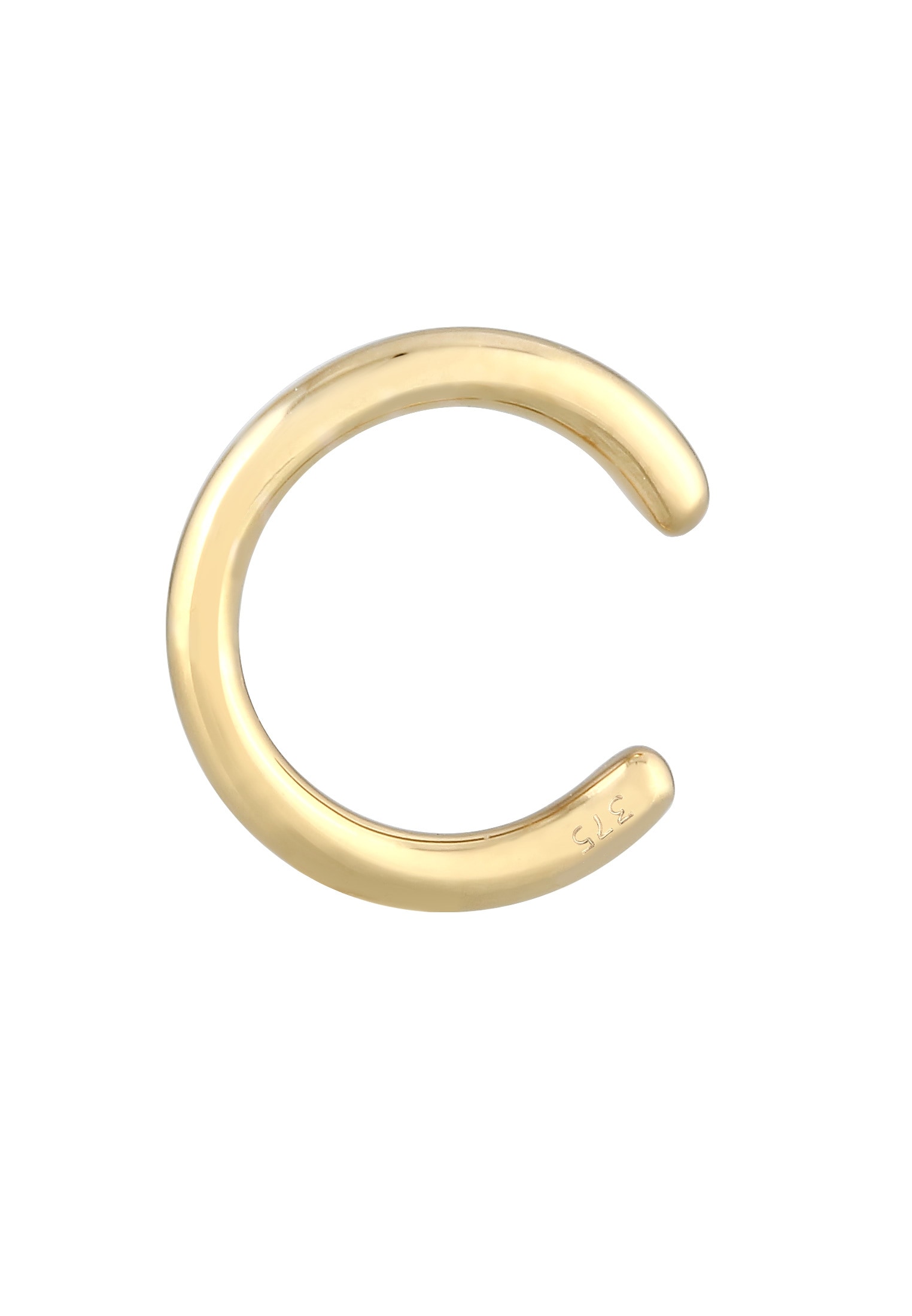 Elli Premium Ohrklemme »Ohrringe Earcuff Ohrklemme Basic Trend 375 Gelbgold«