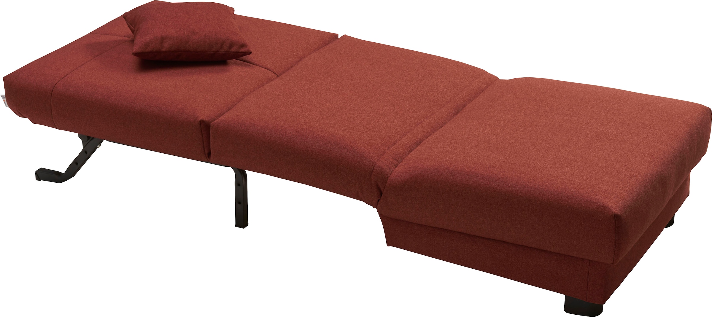ell + ell Schlafsofa »Enny«, Liegefläche Breite 80 cm, Liegehöhe 40 cm, Füße schwarz, Rückenlehne