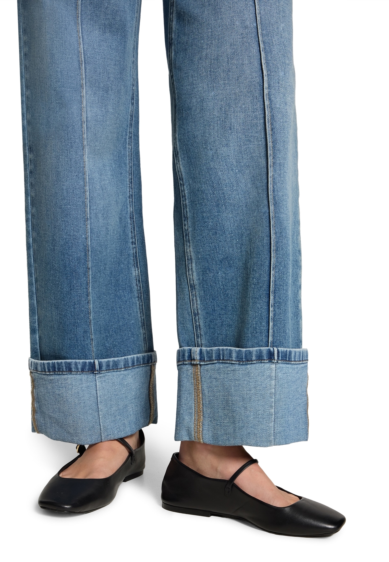 Zero Culotte »Used Look-Jeans mit Biesen Style Witney«
