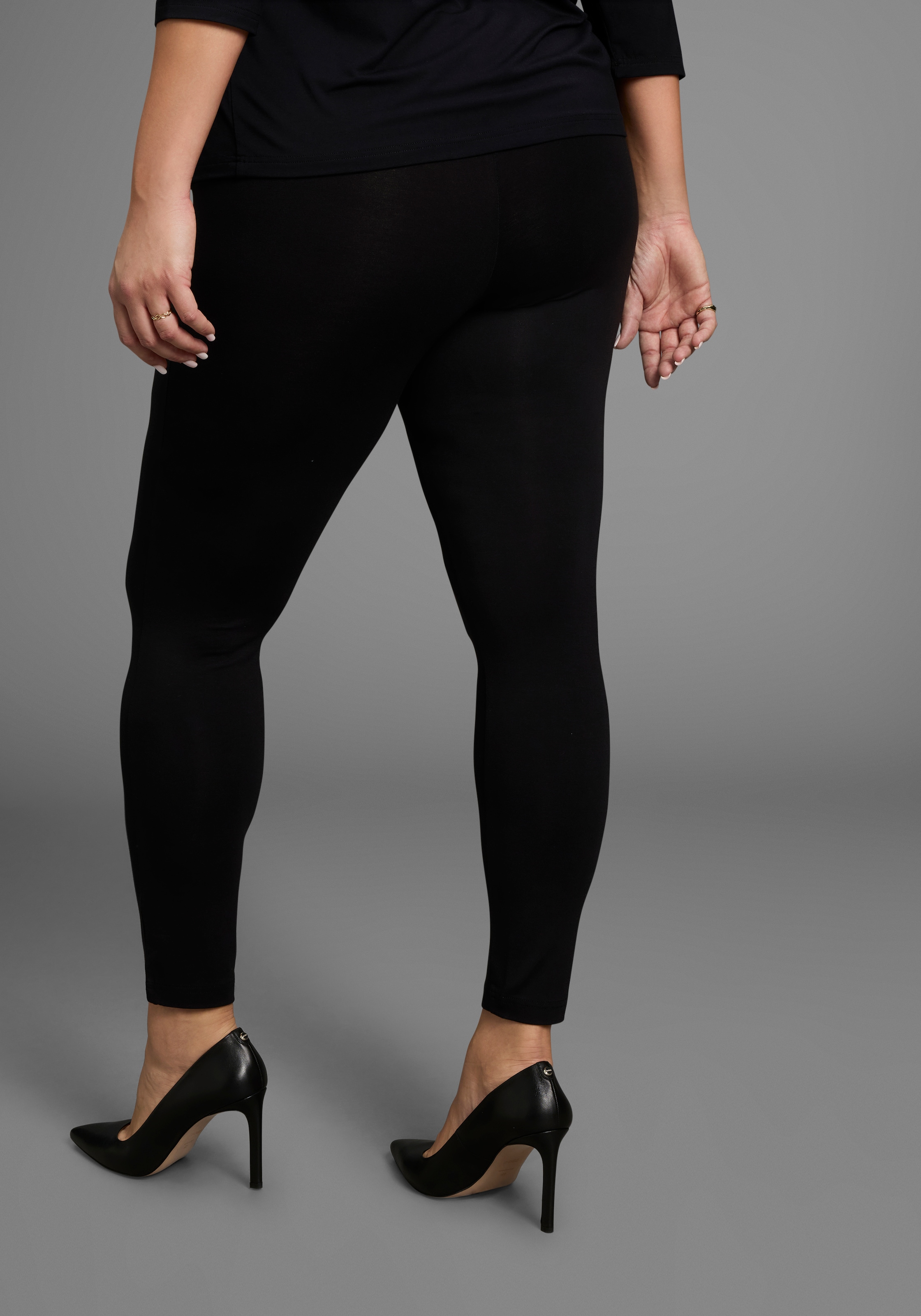 Laura Scott CURVE Leggings, aus elastischem Jersey mit Gummizugbund - GROSSE GRÖSSEN