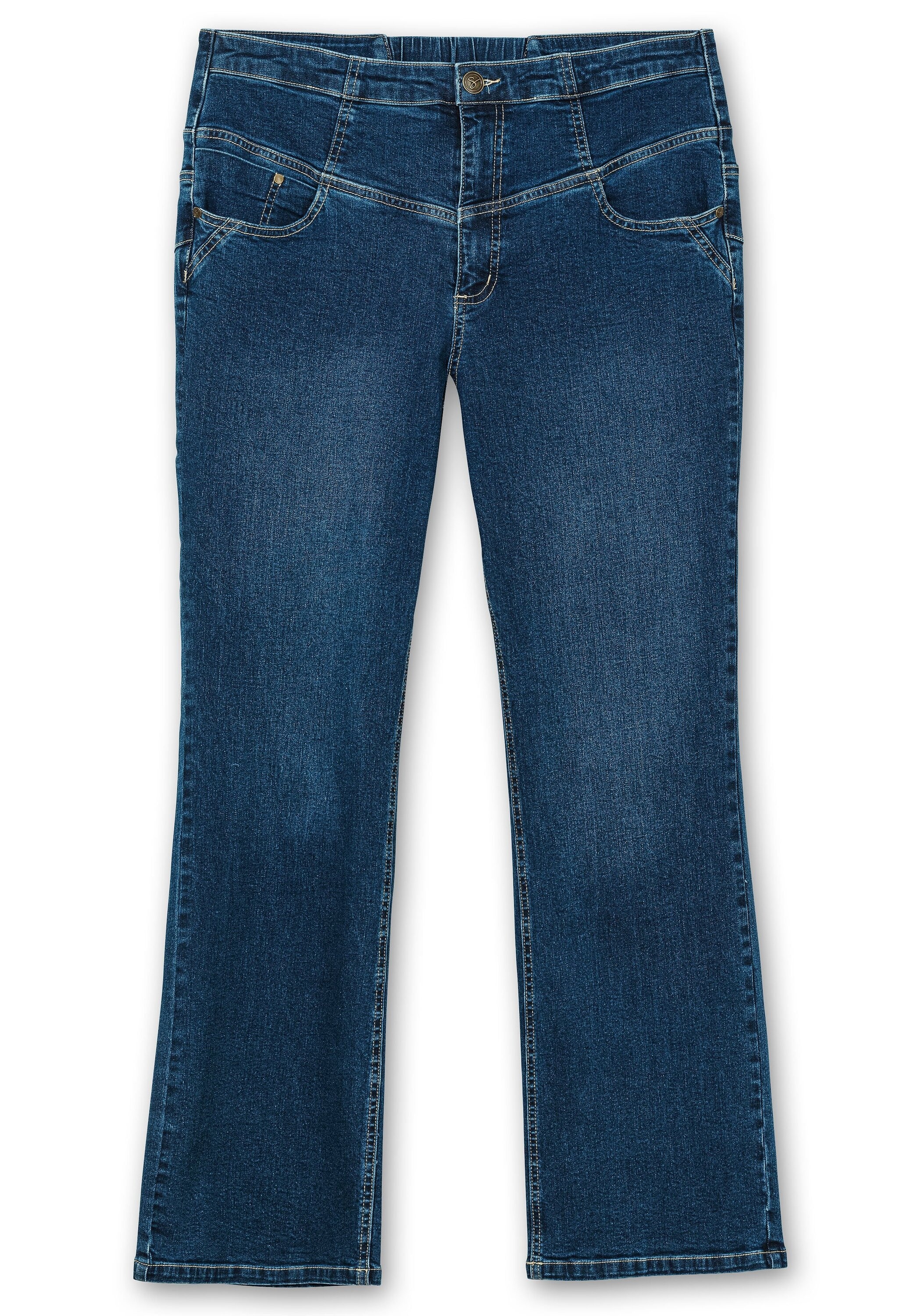 Sheego Stretch-Jeans »Bootcut-Jeans mit hohem Bund mit hohem Bund, im Curvy-Schnitt ANNE«