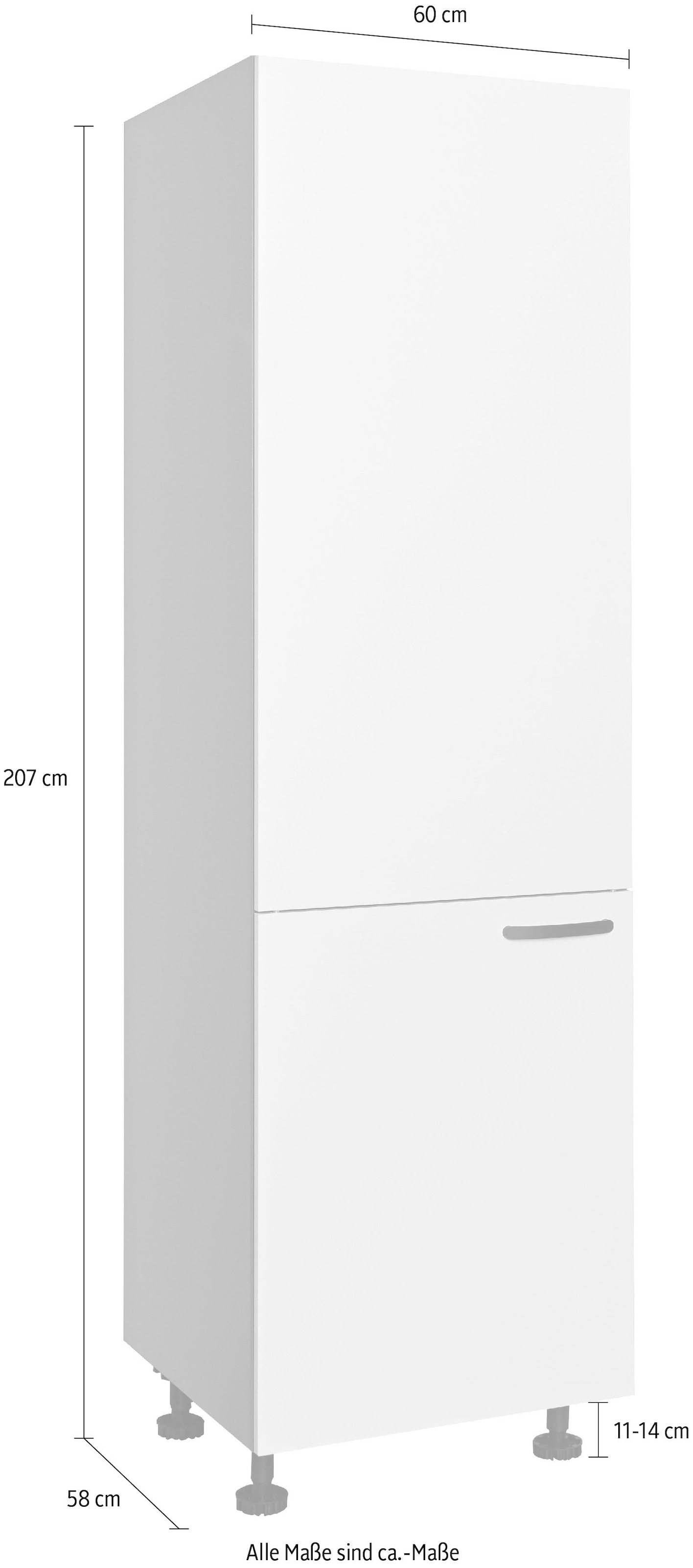 Express Küchen Vorratsschrank »ARTA«, vormontiert, Breite 60 cm, Höhe 207 cm