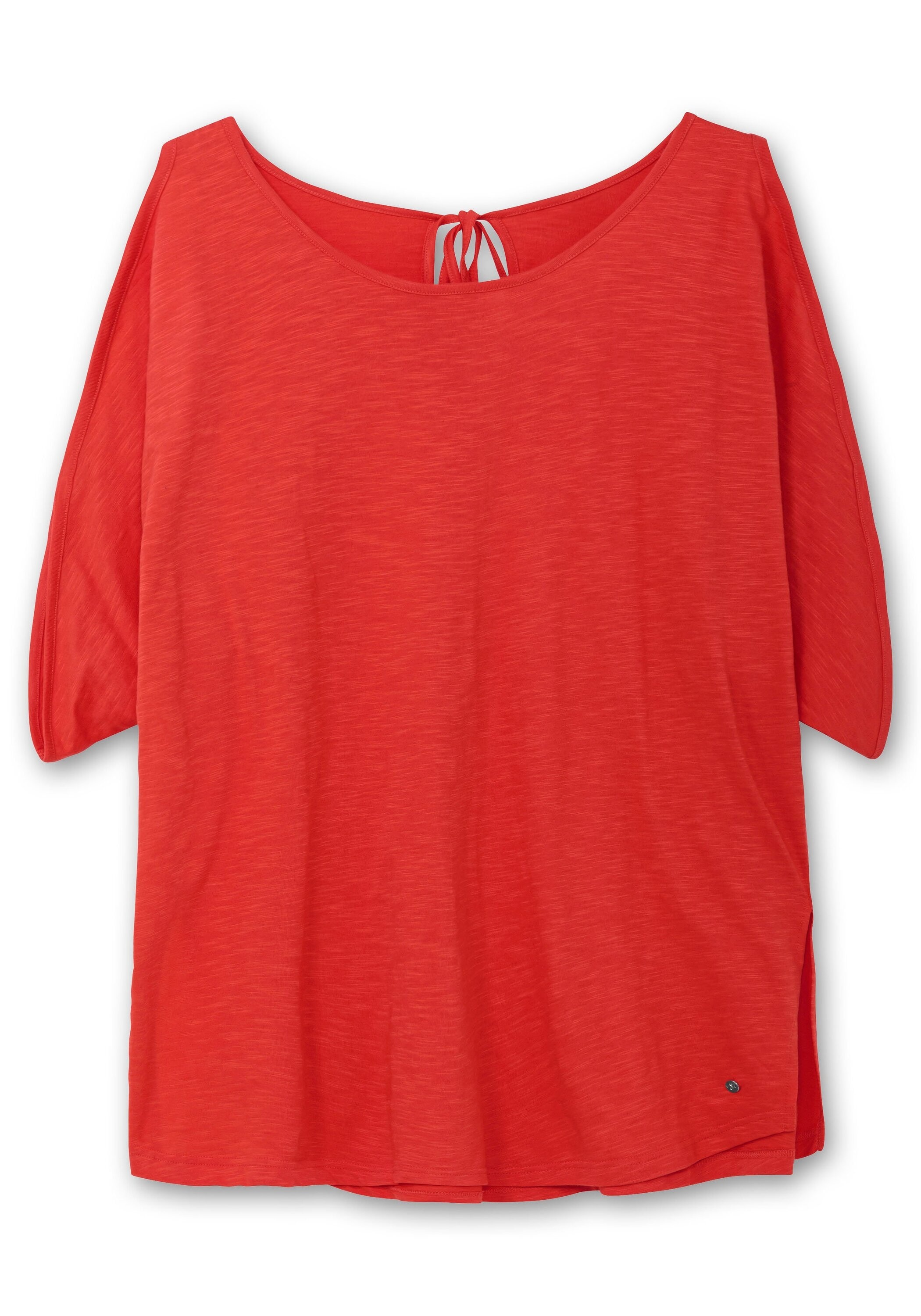 Sheego Longshirt »Shirt mit geschlitzten Fledermausärmeln«