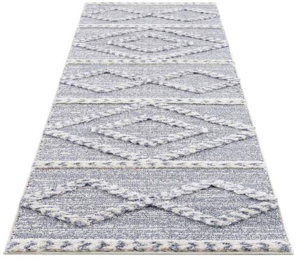 Carpet City Hochflor-Teppich »Focus 3022«, rechteckig, 20 mm Höhe, Läufer, Boho, Hochtief-Muster/ 3D-Effekt, für Wohnzimmer, Schlafzimmer