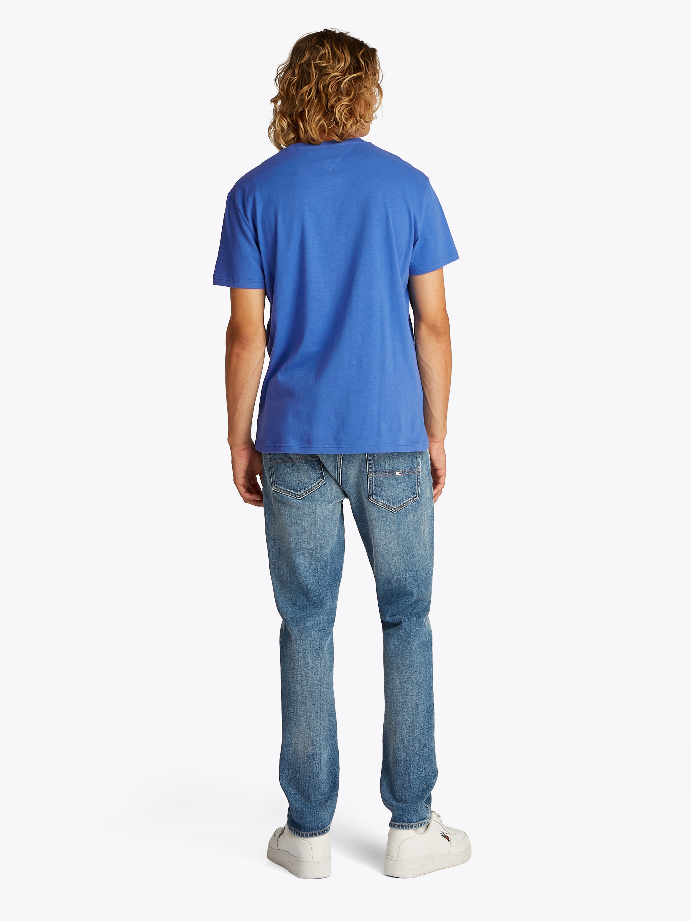 Tommy Jeans Kurzarmshirt »TJM REG GRAPHIC SLUB TEE EXT«, Mit Rundhalsausschnitt