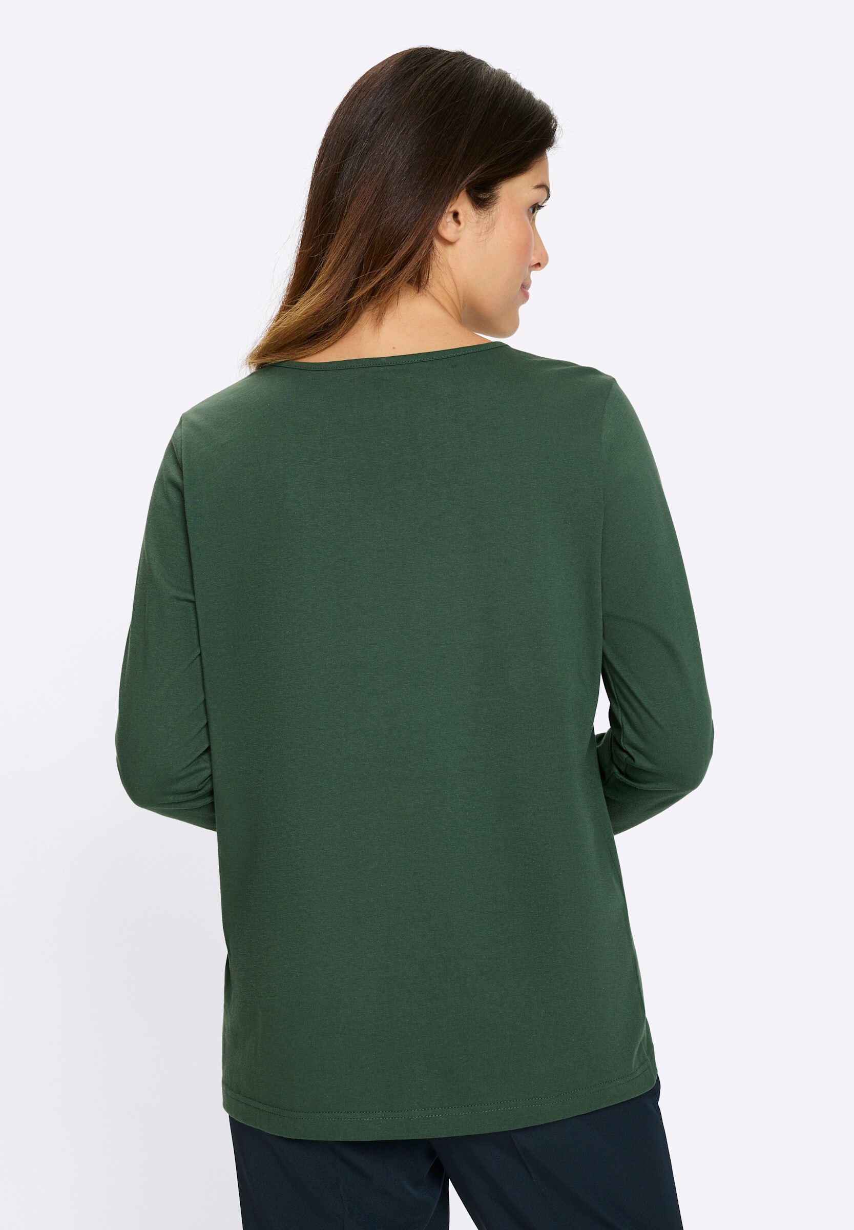 Sieh an! T-Shirt »Rundhals-Shirt Langarmshirt mit Weihnachts-Motiv«