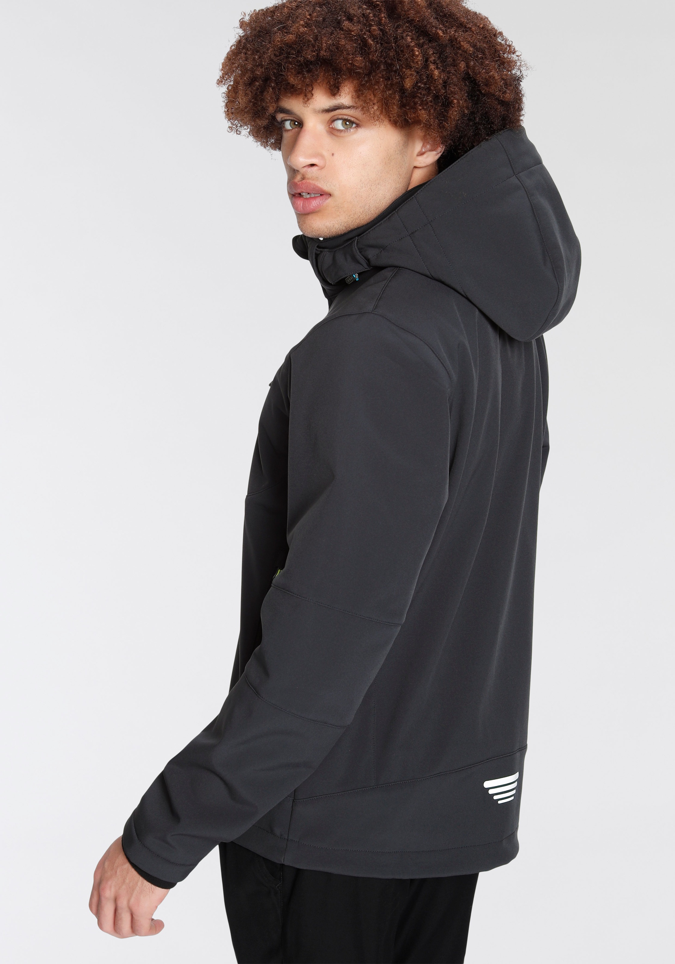 CMP Softshelljacke, mit Kapuze, Winddicht & Wasserabweisend & Atmungsaktiv